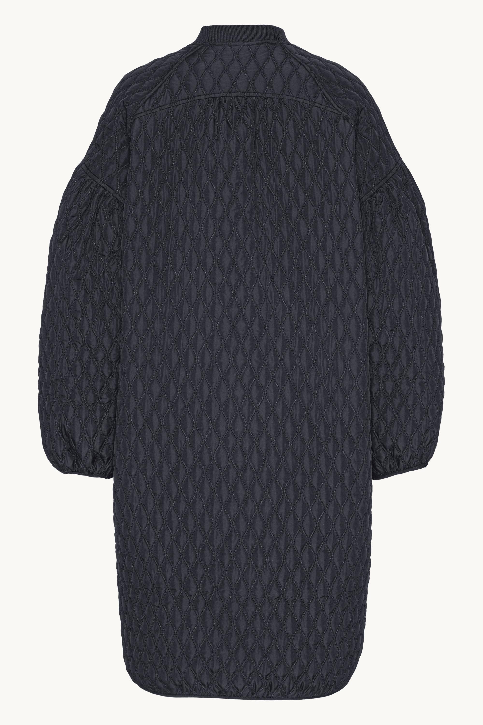 Langer Steppmantel - Dark Indigo