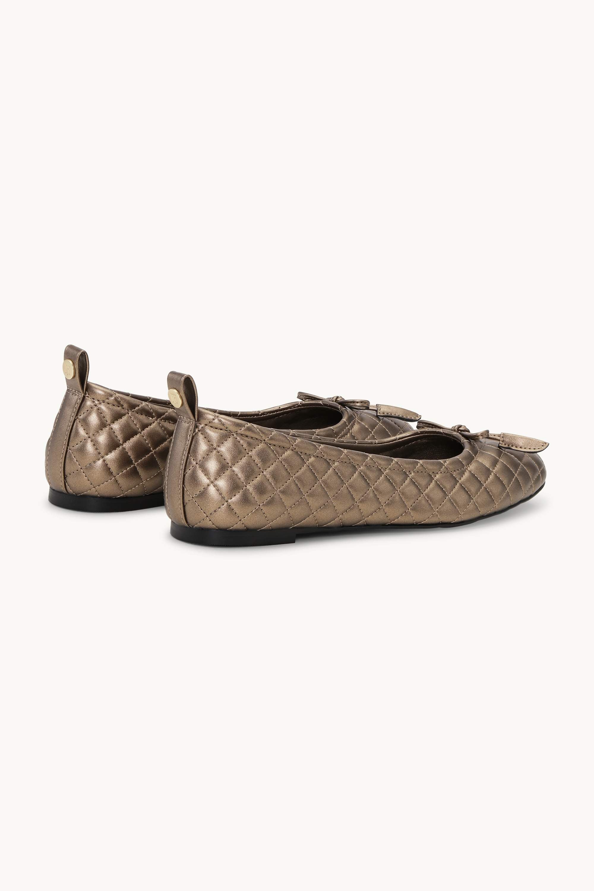 Quilted Ballerina - Metallic Copper Black
