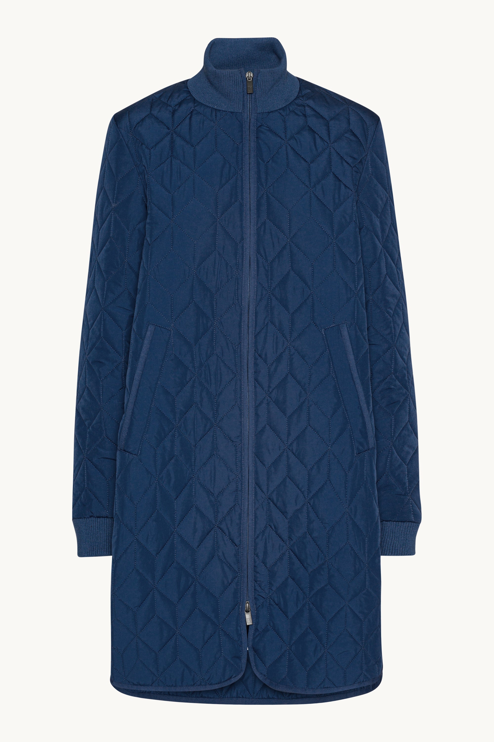 Langer Steppmantel - Estate Blue
