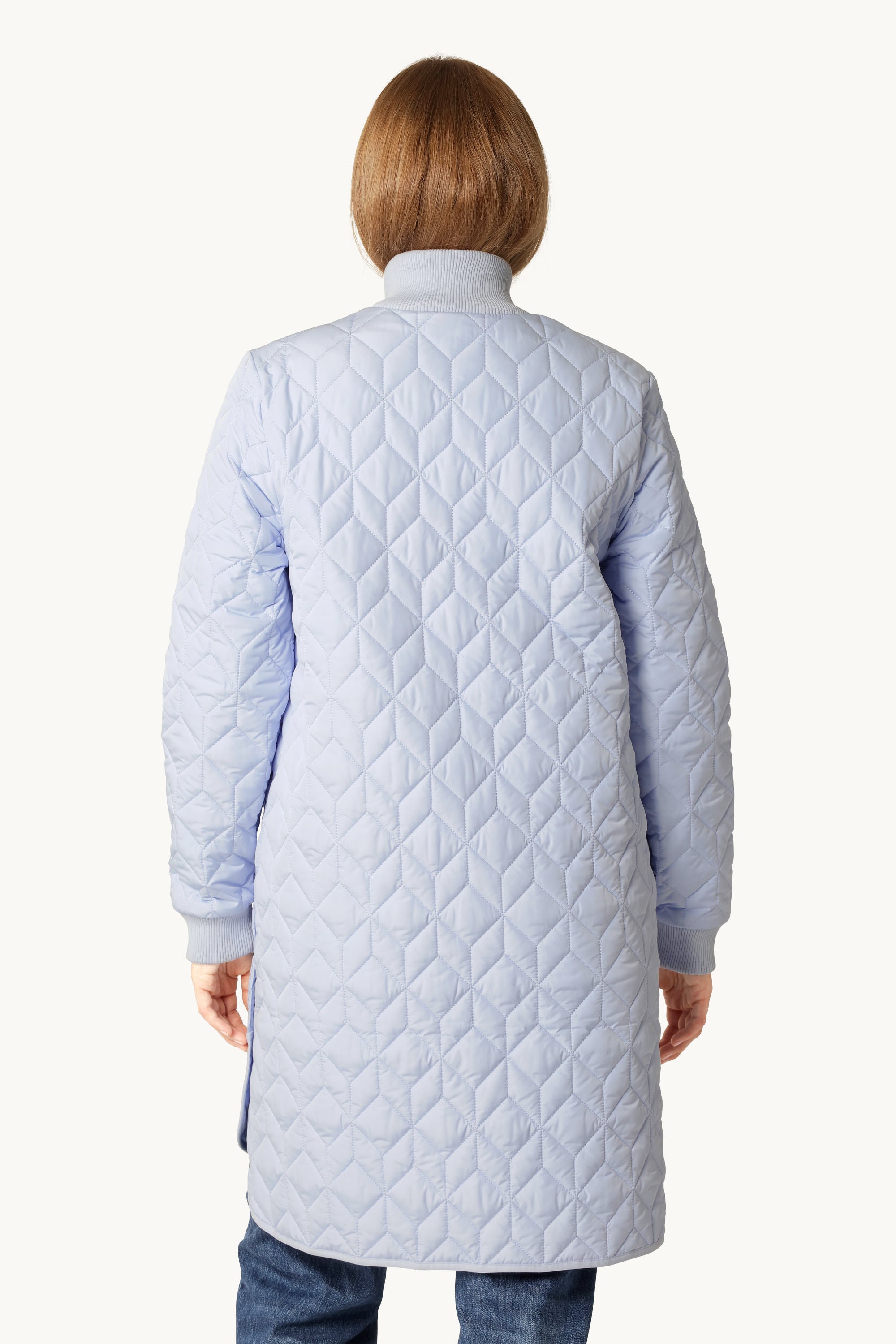 Lange Steppjacke - Heather