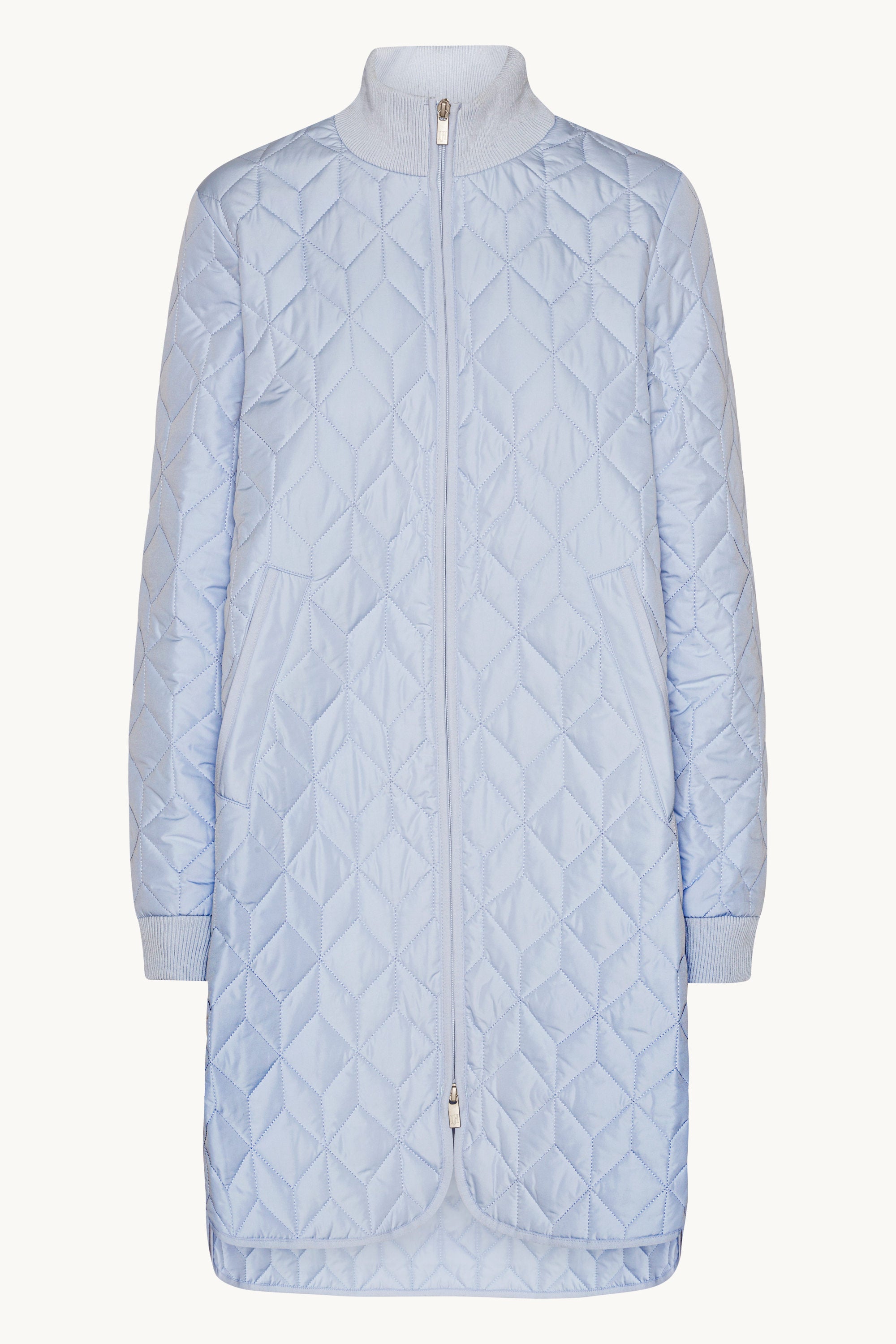 Lange Steppjacke - Heather