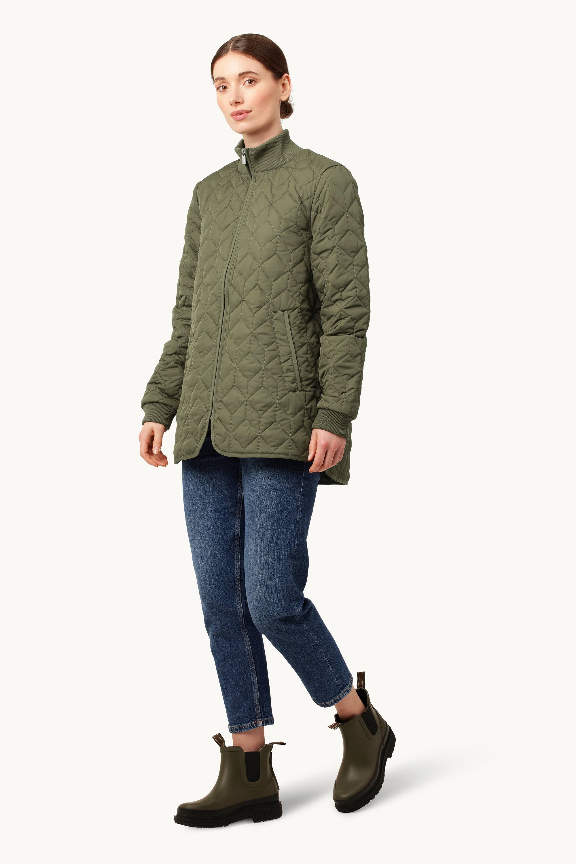 Short Quilt Jacket - Army