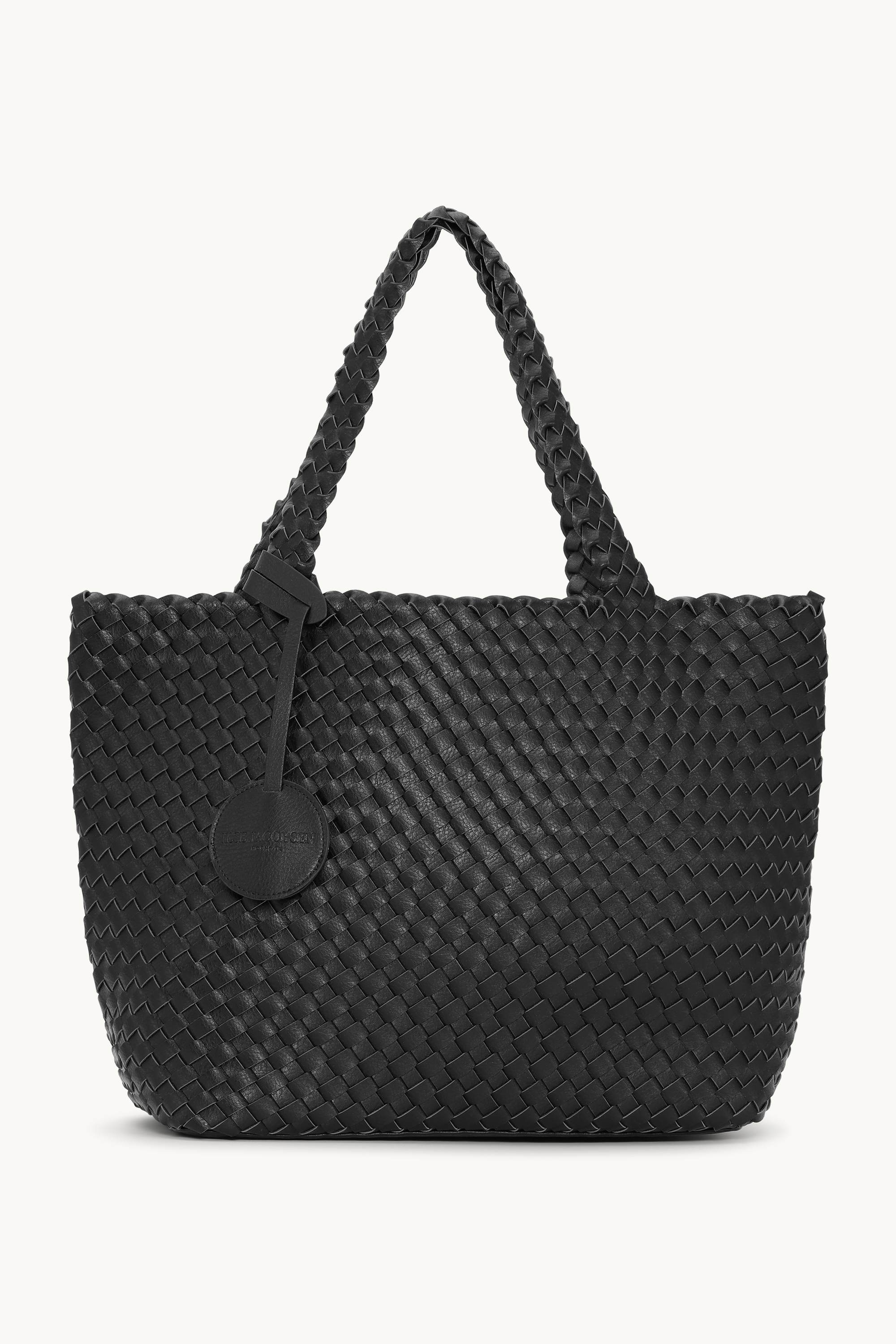 Tote Bag Geflochten - Black Gun metal