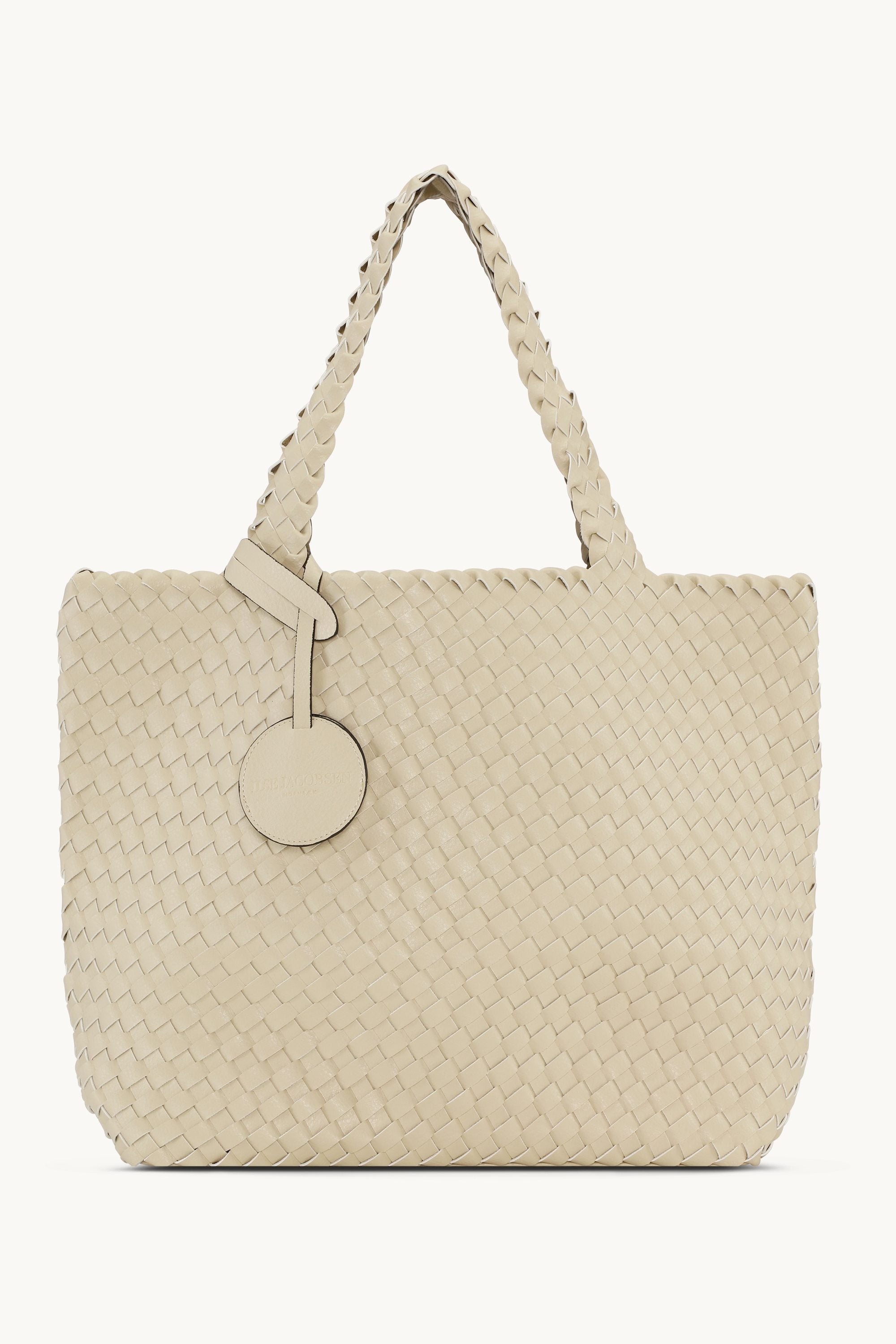 Tote Bag Geflochten - Ivory Platin