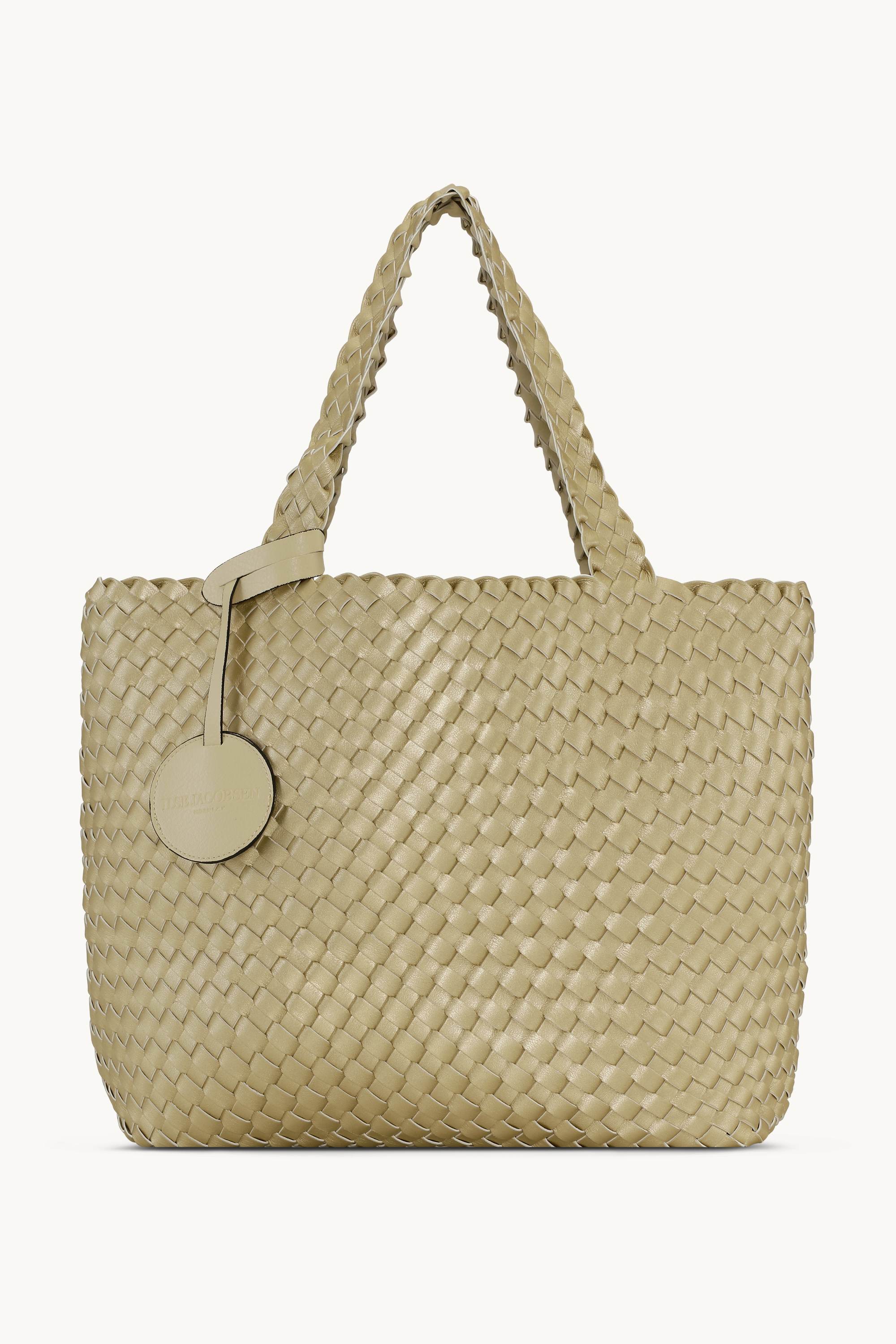 Tote Bag Geflochten - Ivory Platin