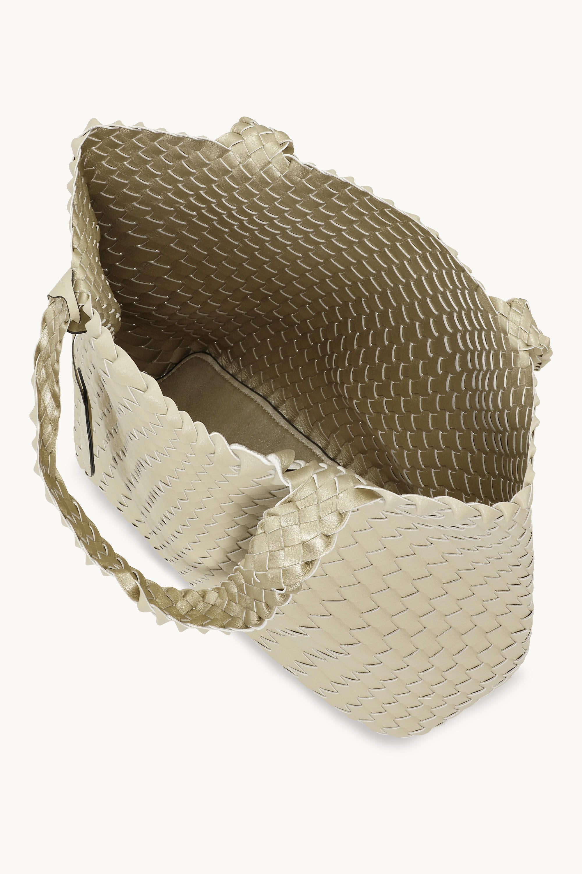 Tote Bag Geflochten - Ivory Platin