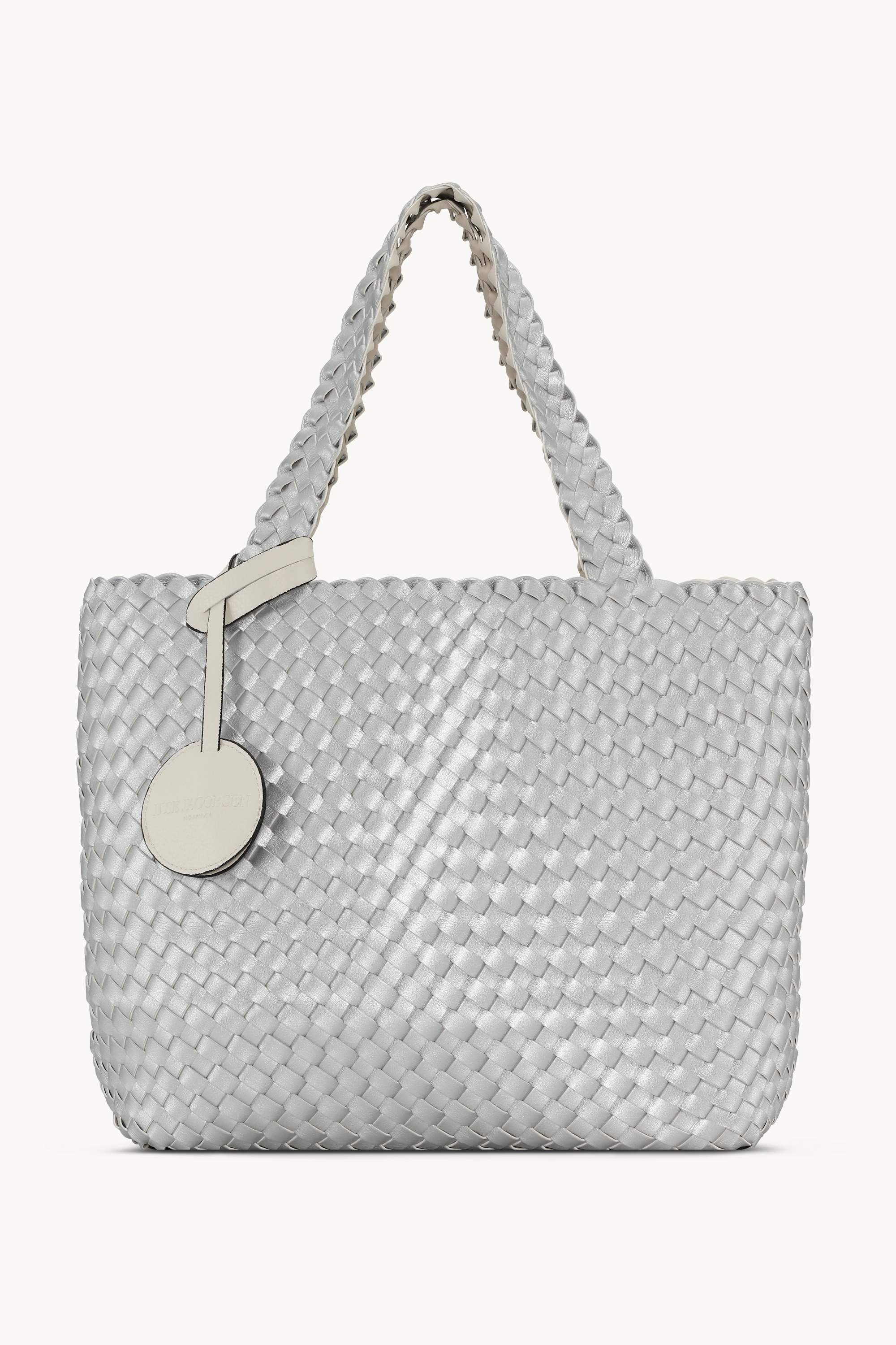 Tote Bag Geflochten - Egg White Silver