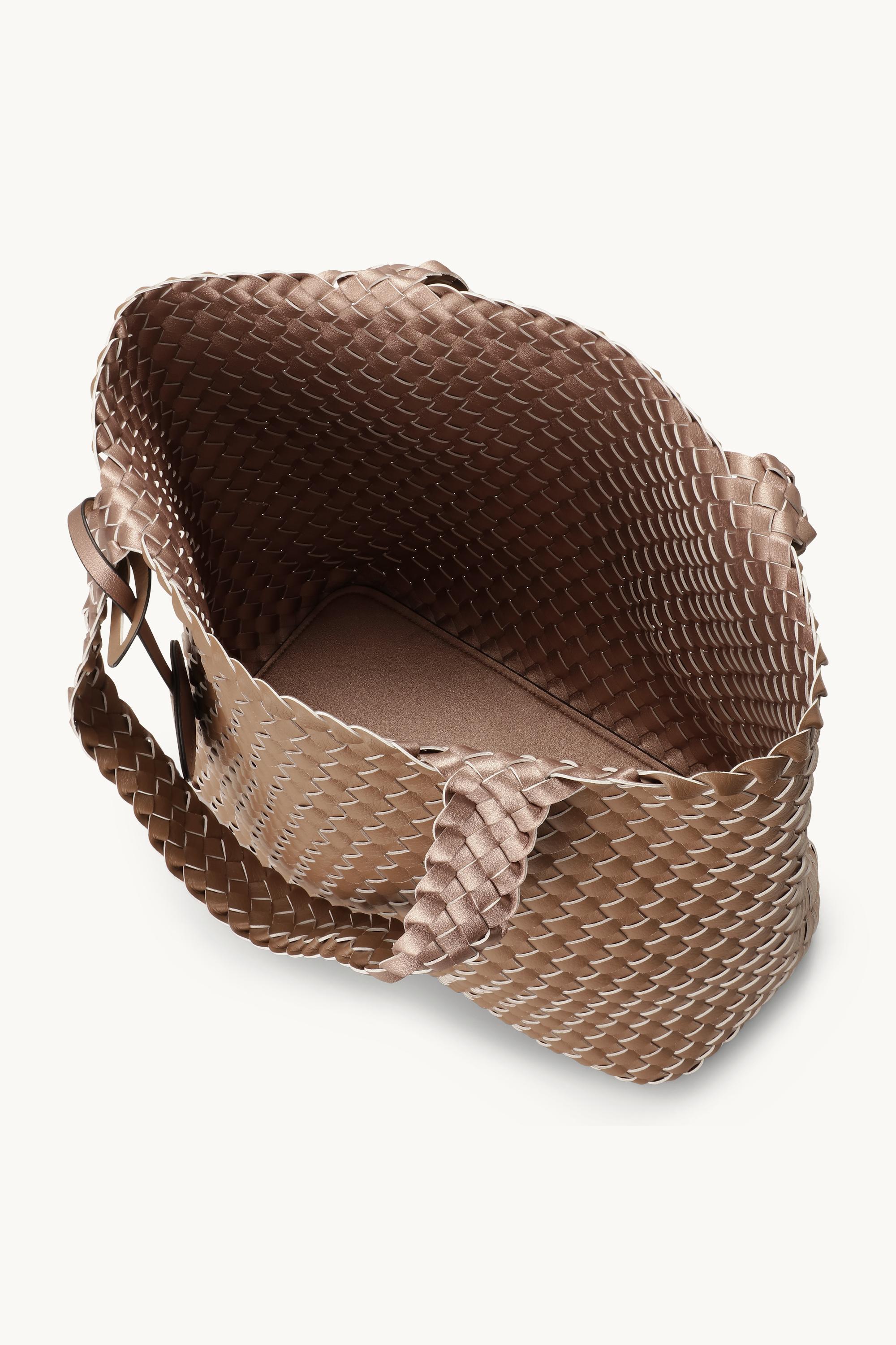 Tote Bag Geflochten - Mocca Metallic Mocca