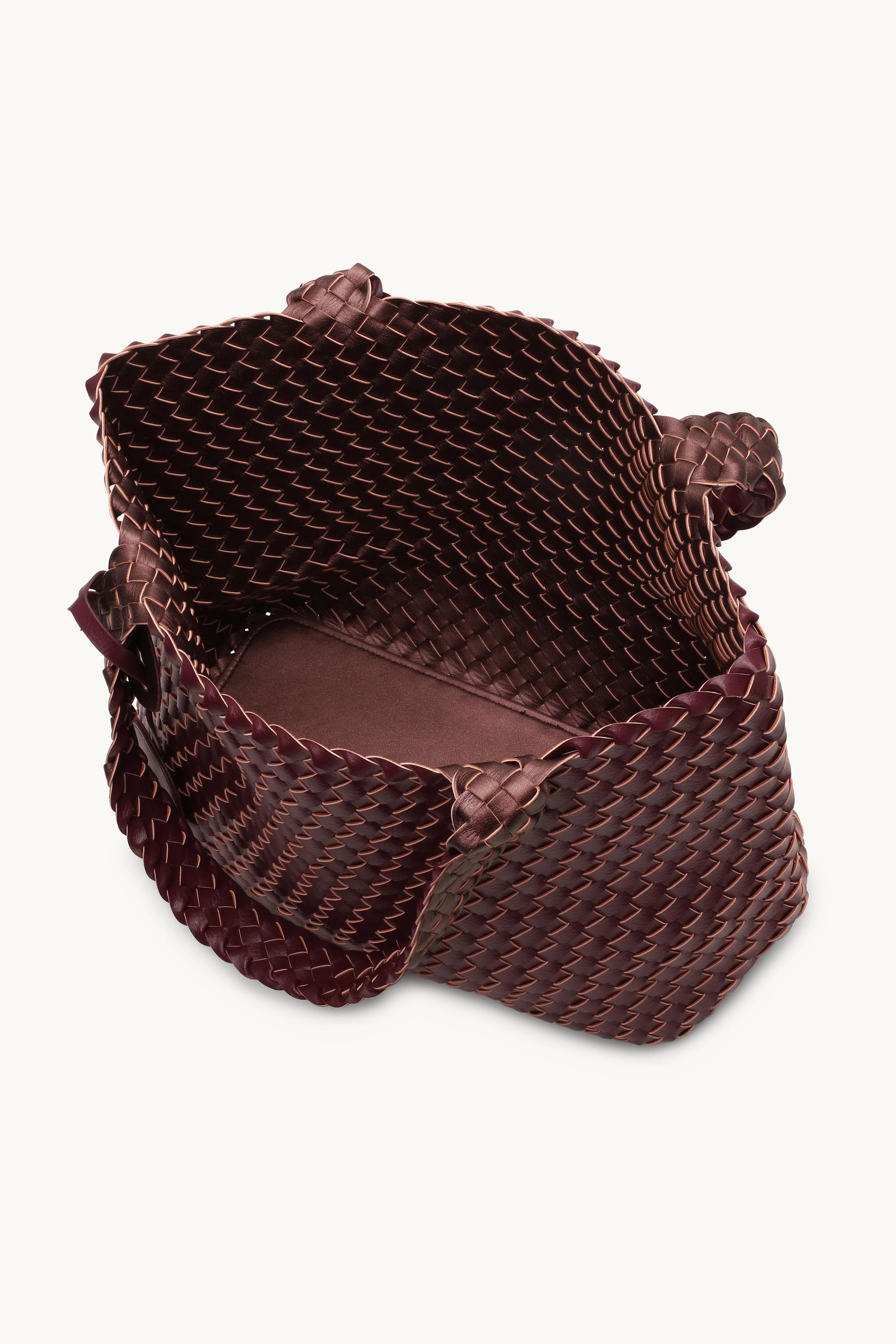 Tote Bag Geflochten - Maroon Banner Ebony