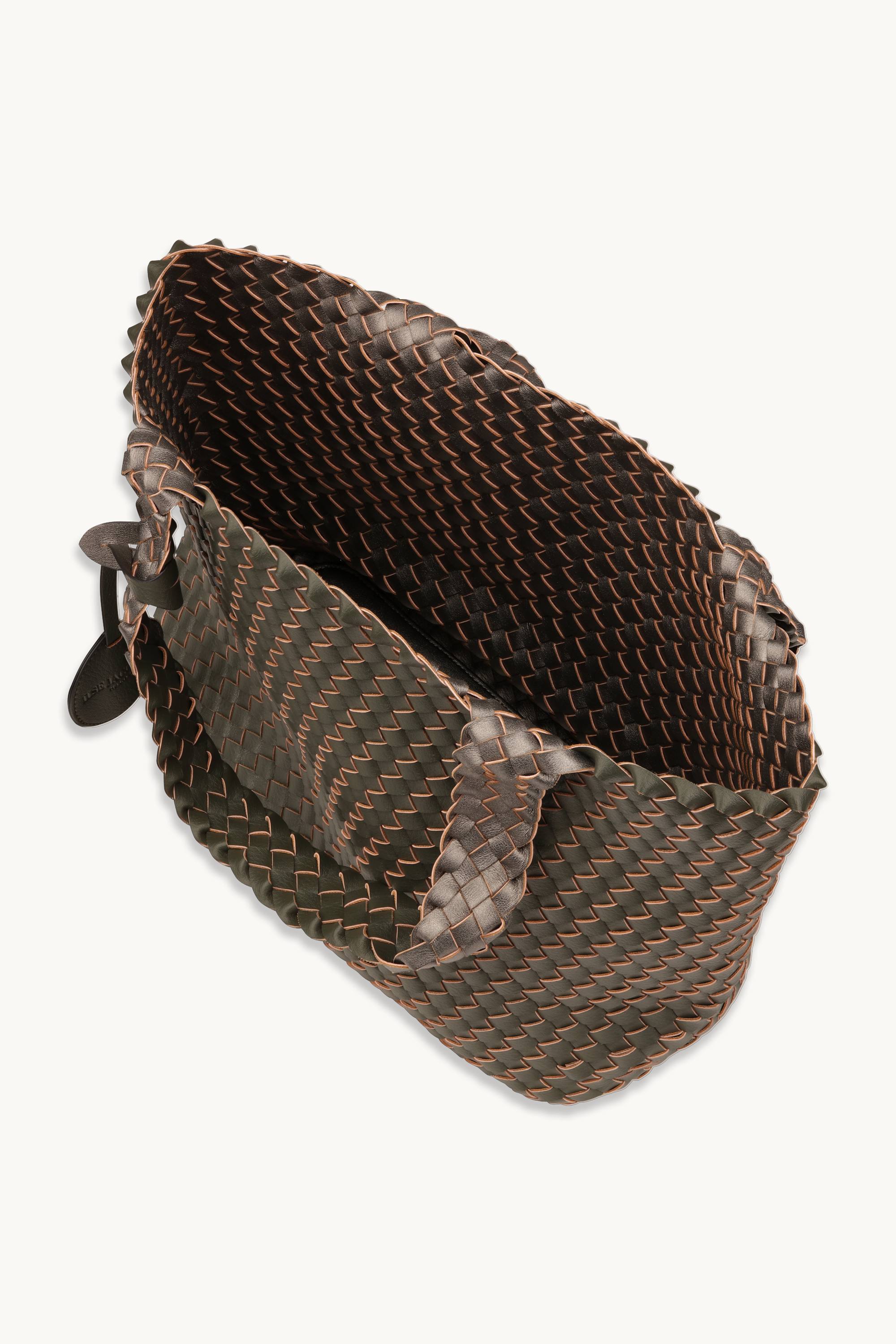 Tote Bag Geflochten - Army Gun Metal