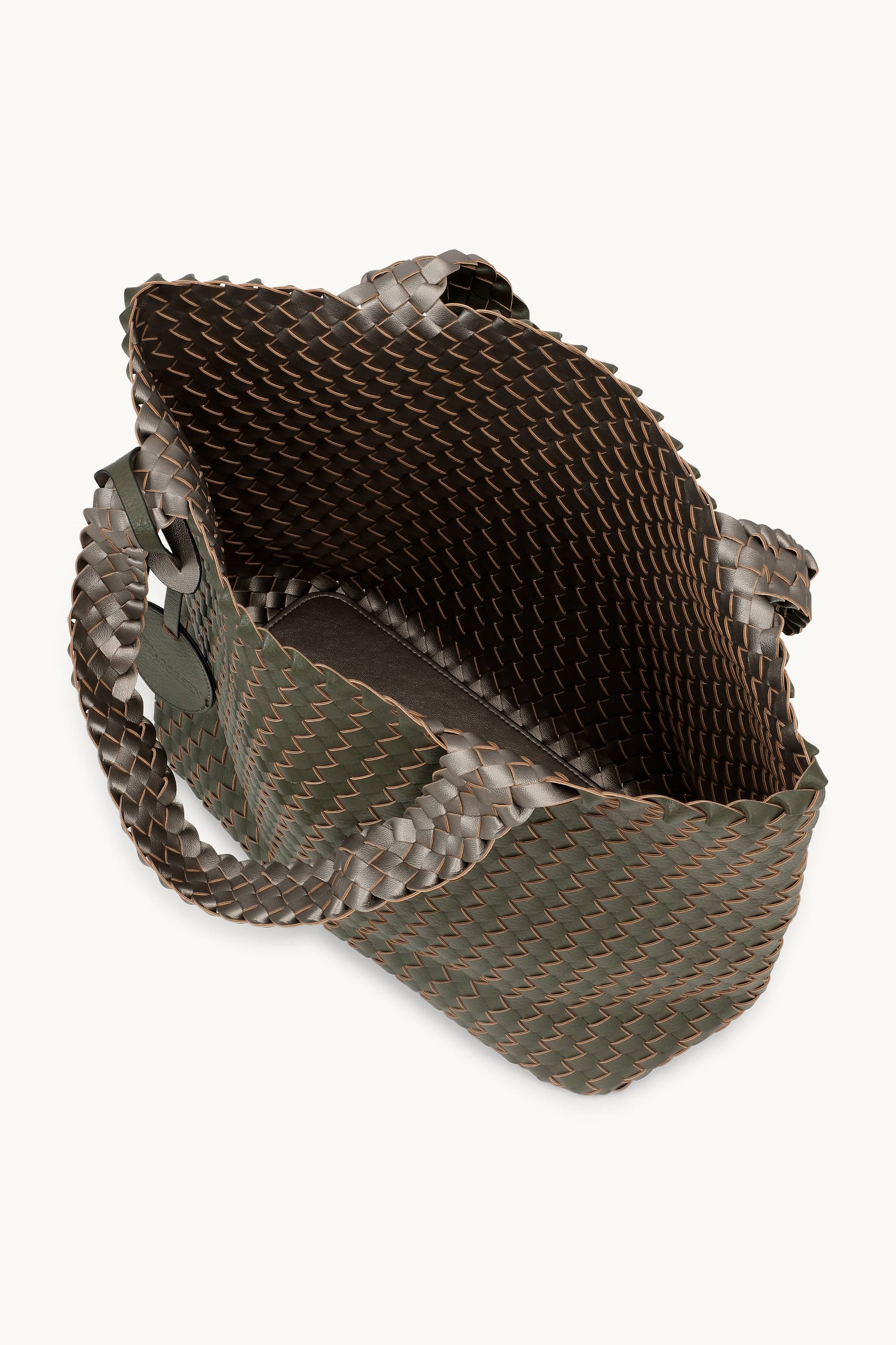 Tote Bag Geflochten - Army Gun Metal