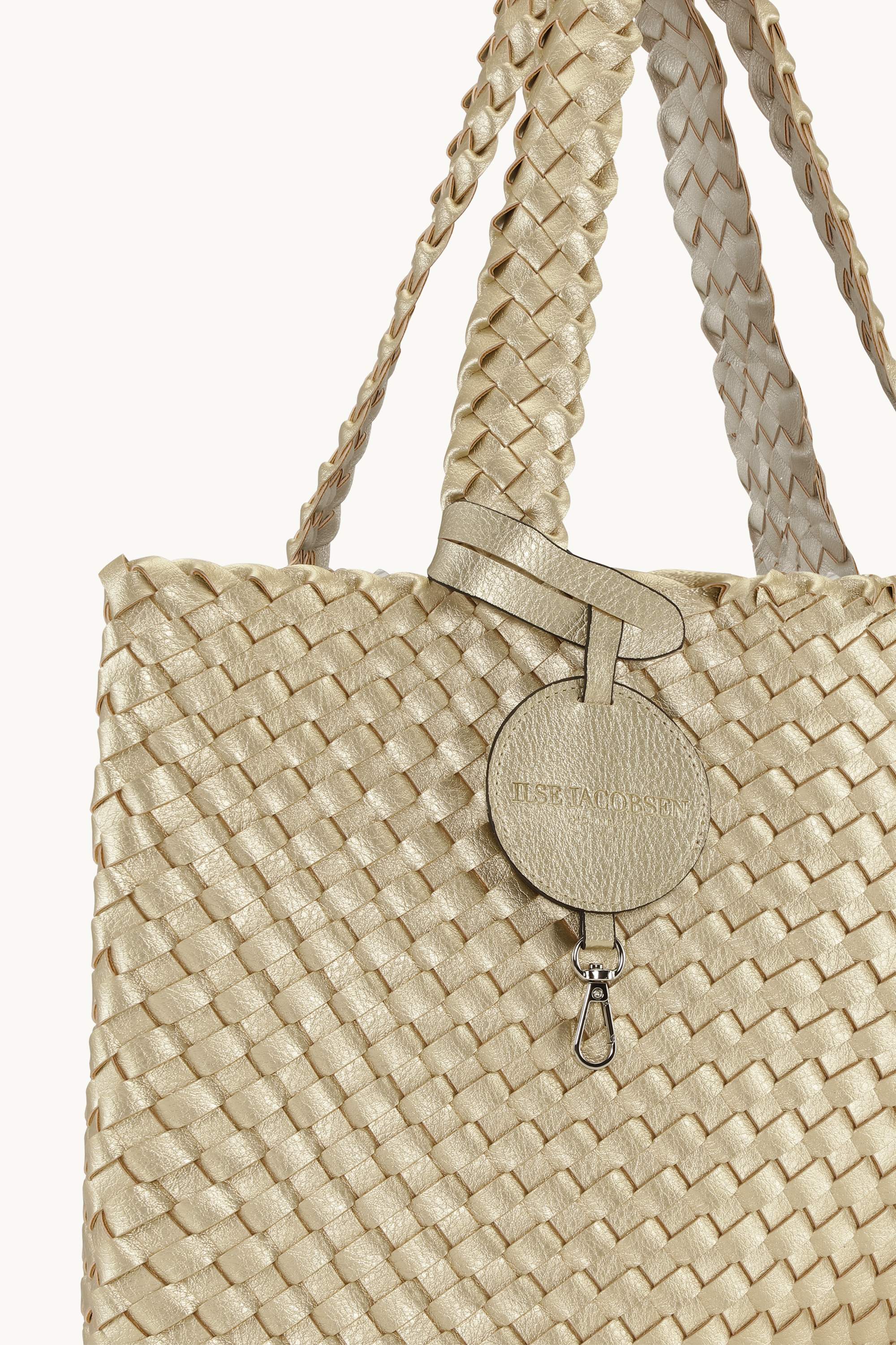Tote Bag Geflochten - Platin Silver