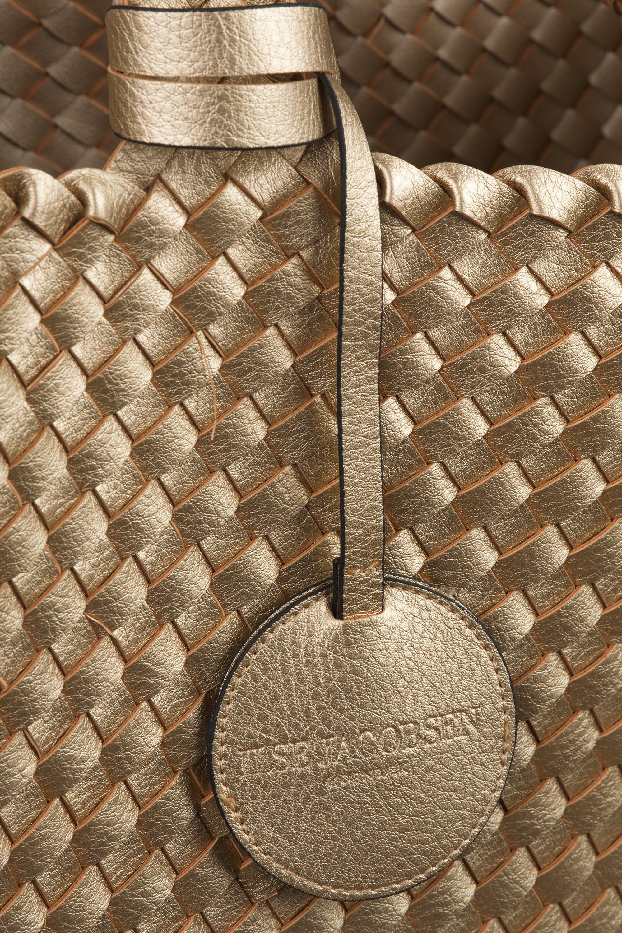 Tote Bag Geflochten - Platin Silver