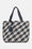 Houndstooth Braided Shopper - Ombre Blue light Sand