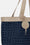 Große Beach Bag - Dark Indigo Sand Pile