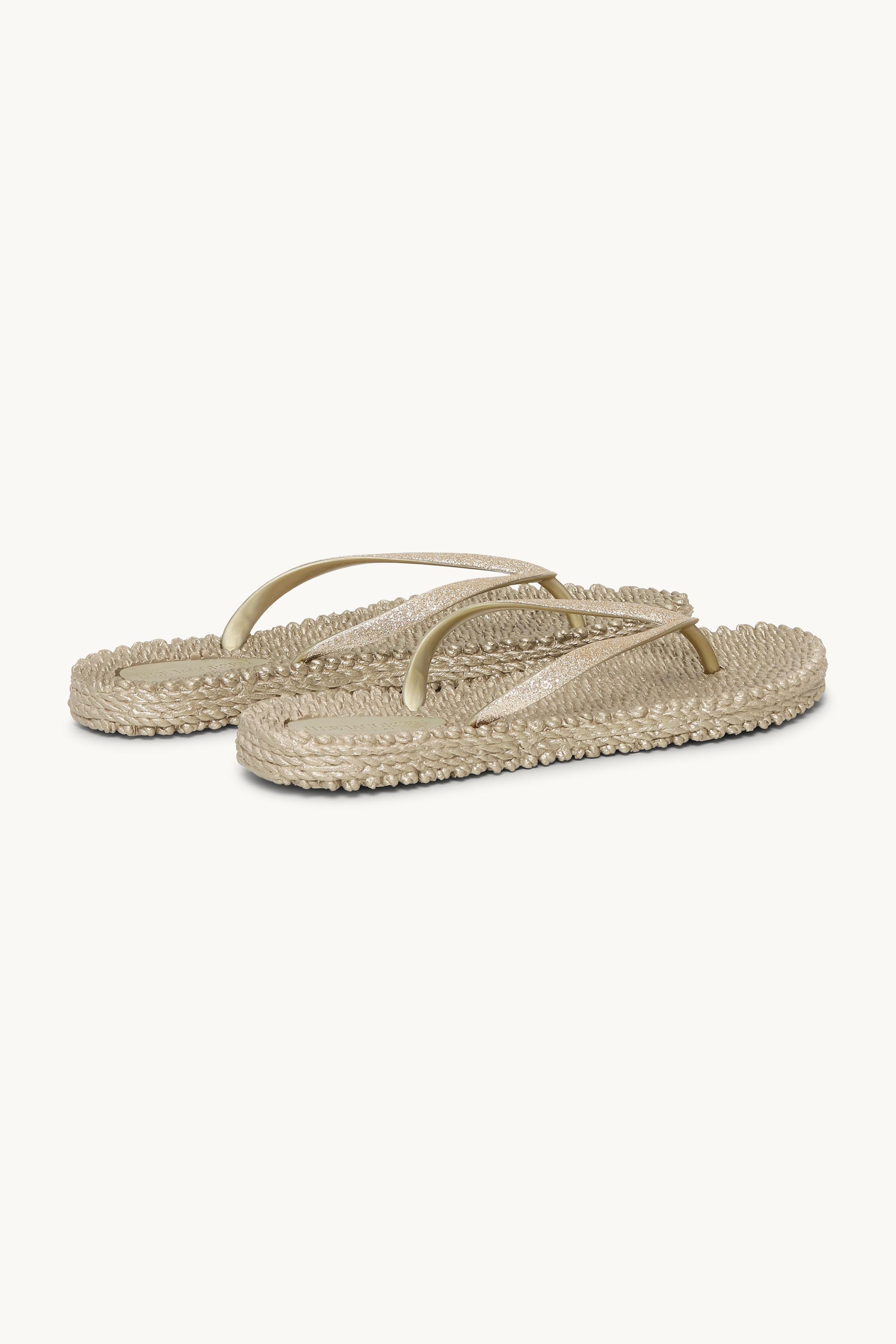 Flip-flops Glitter - Platin
