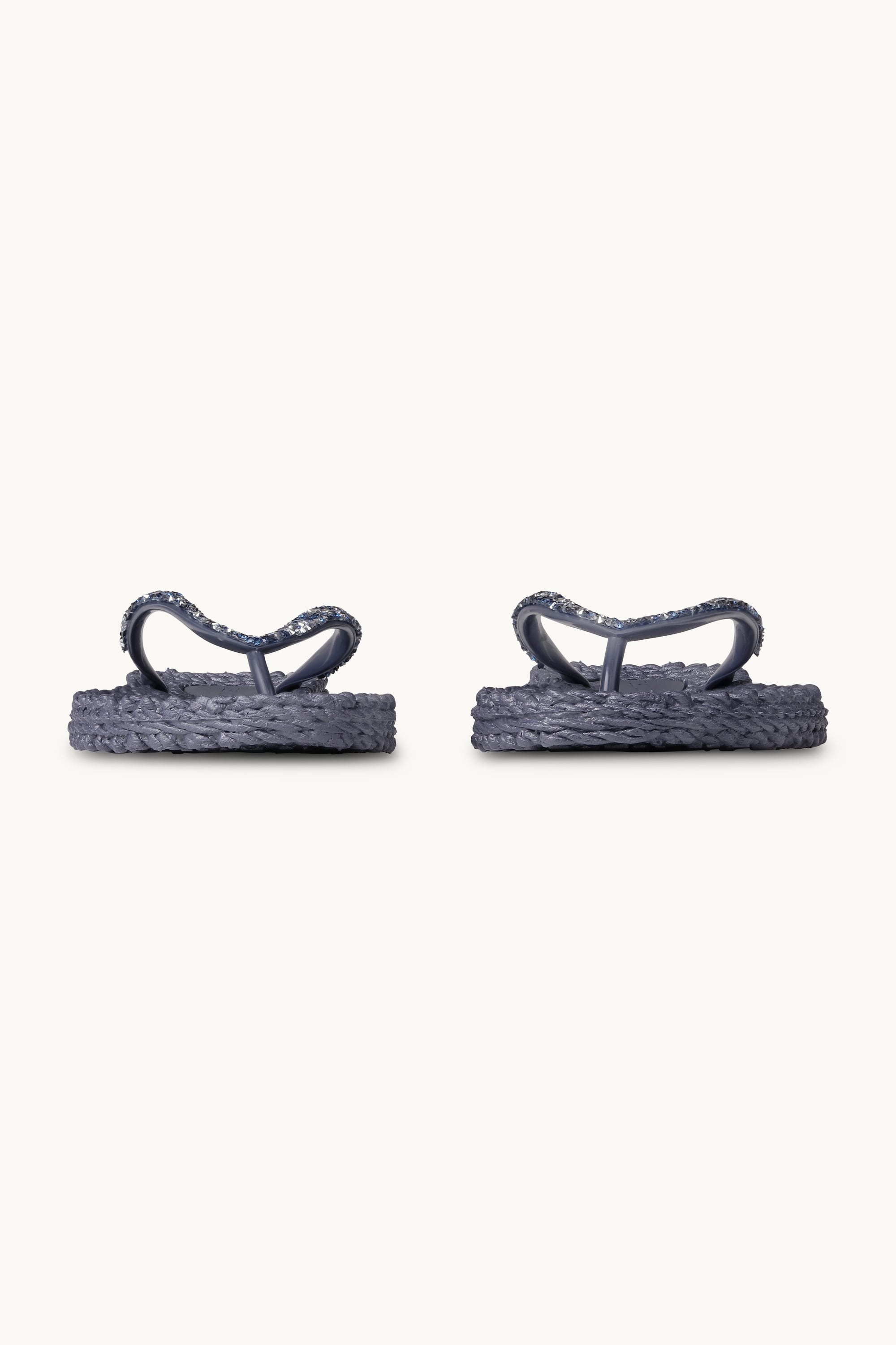 Flip Flops With Rhinestones - Ombre Blue
