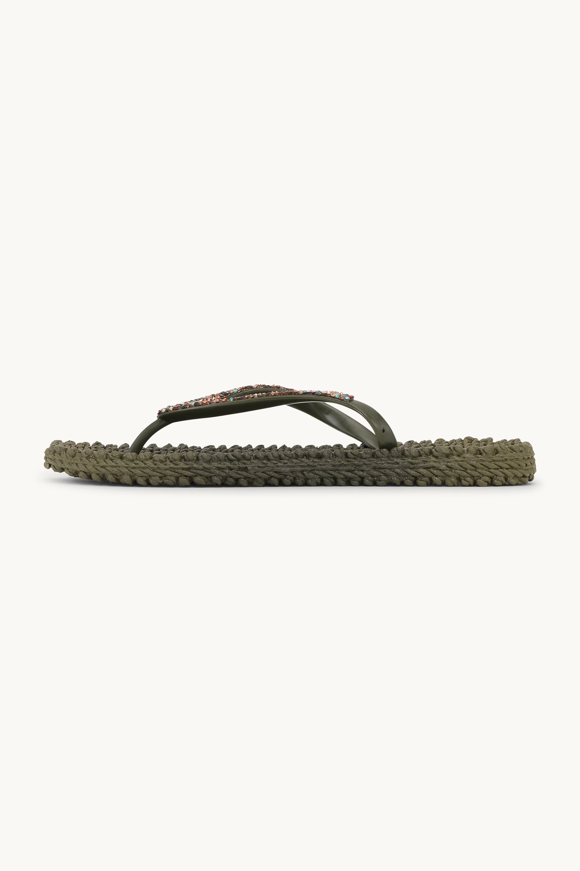 Flip Flops with Rhinestones - Army