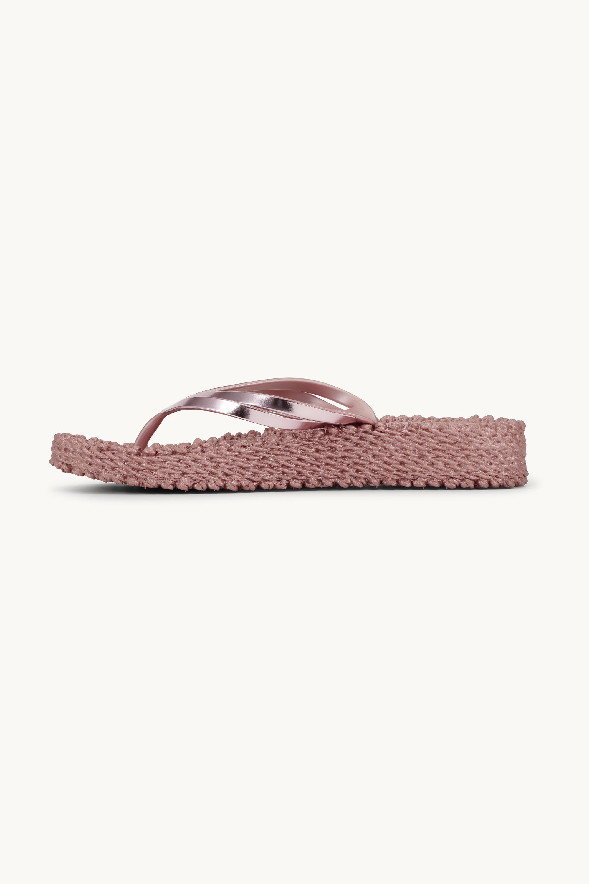 Plateau Flip-Flops Metallic - Rose Gold