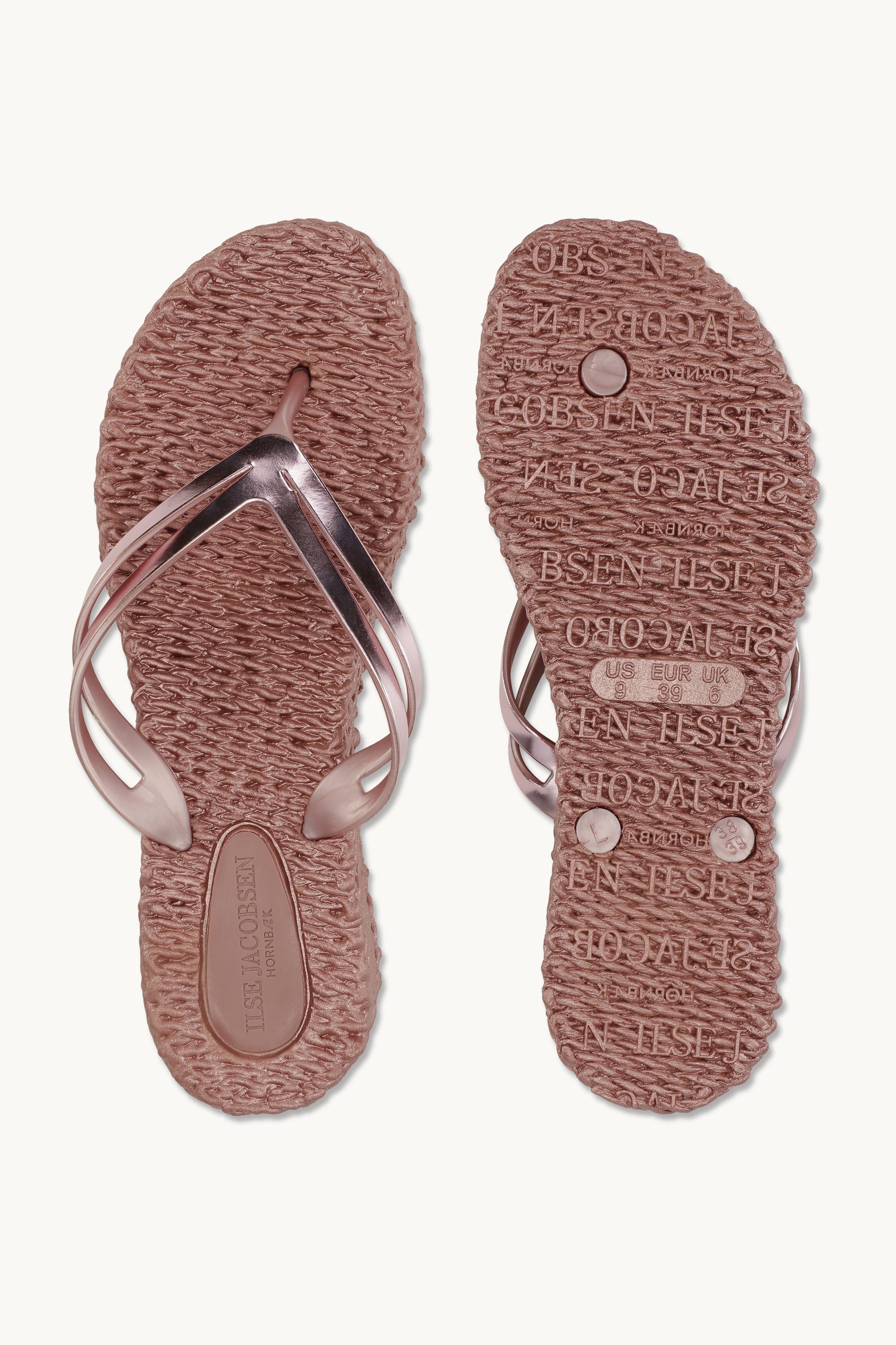 Plateau Flip-Flops Metallic - Rose Gold
