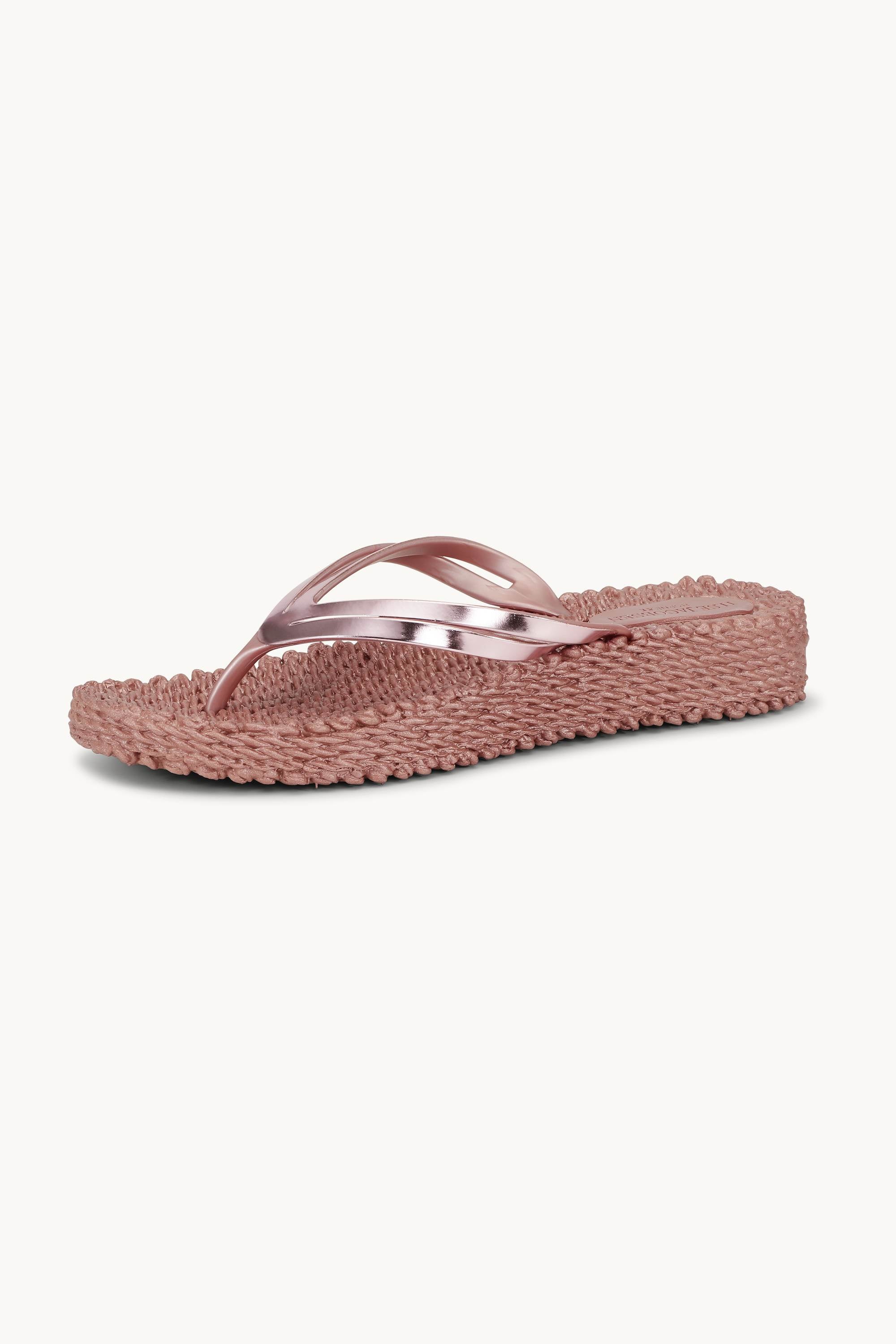 Plateau Flip-Flops Metallic - Rose Gold