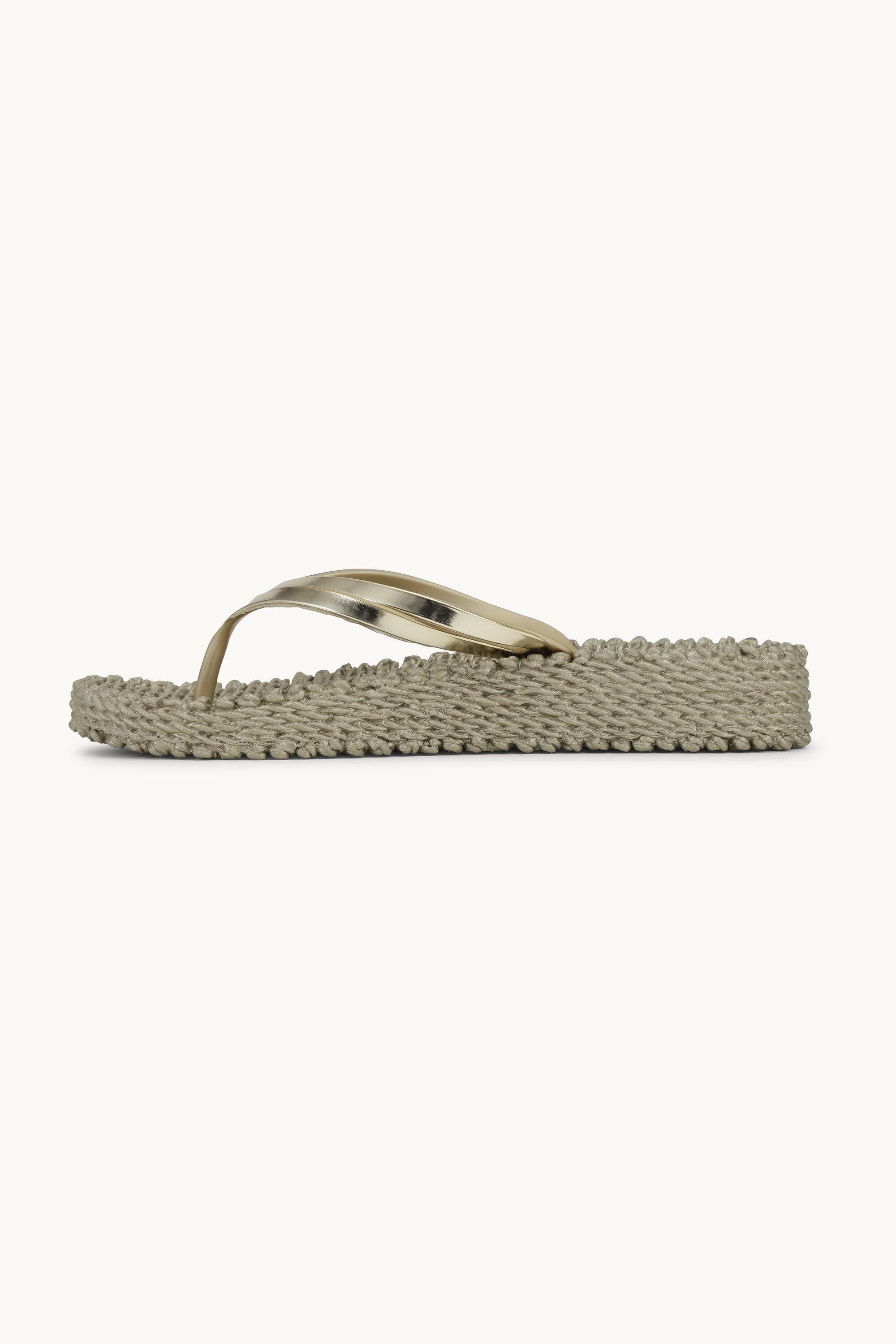 Plateau Flip-Flops Metallic - Platin