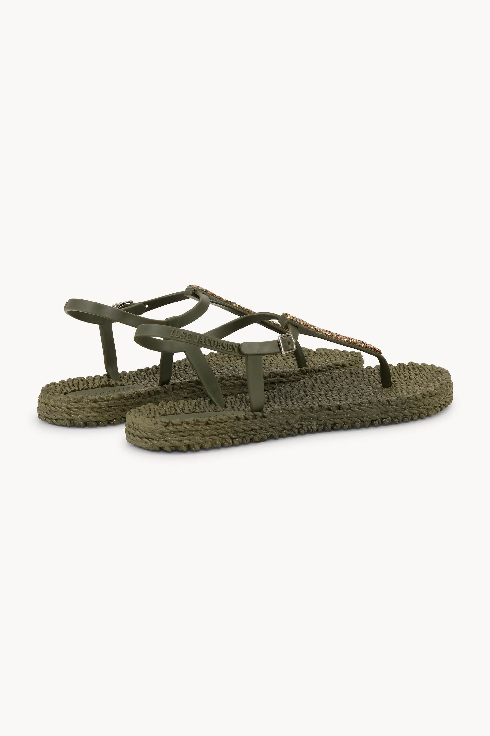 Flip Flops with Rhinestones - Army
