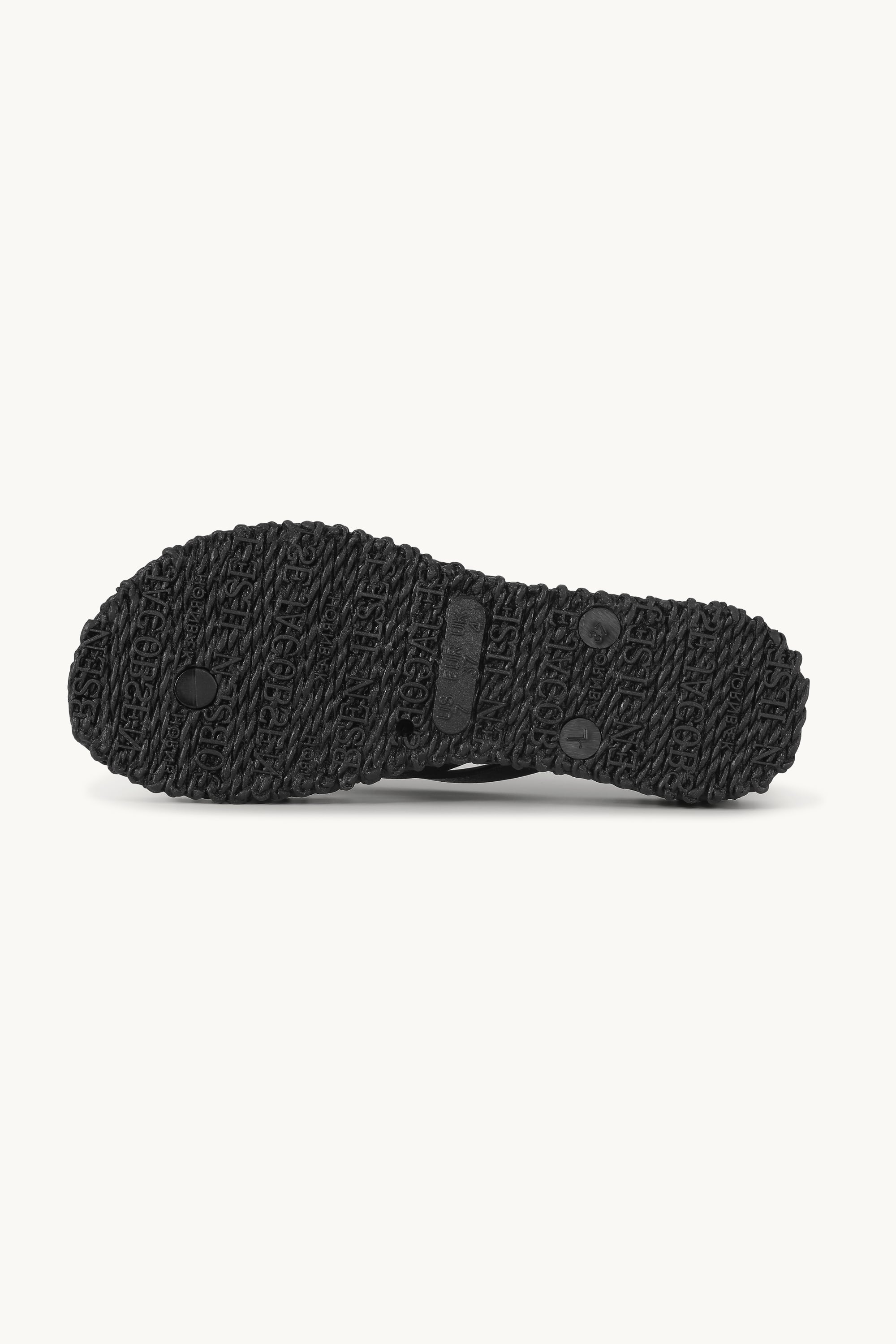 Plateau Flip-Flops Glitter - Black