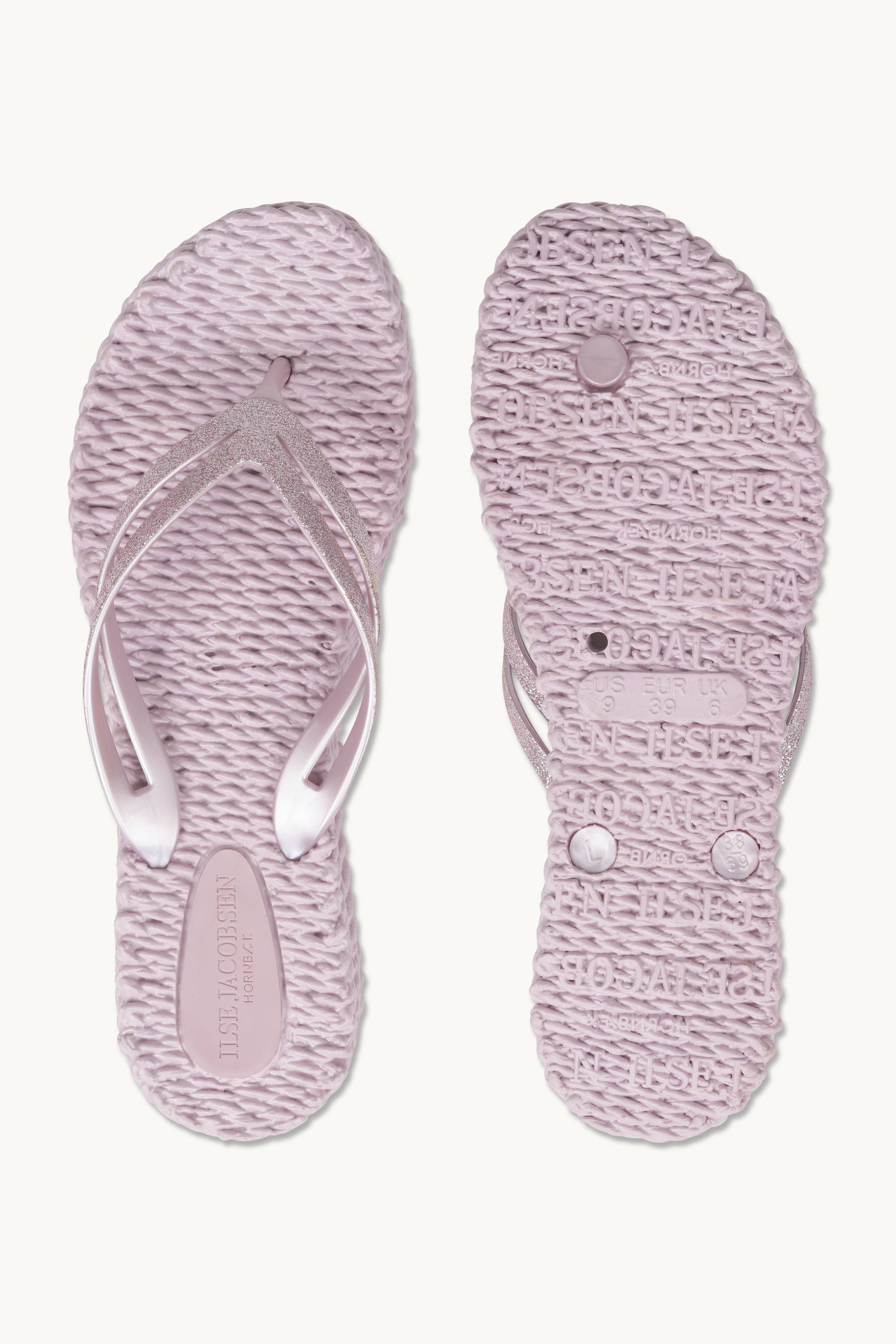 Plateau Flip-Flops Glitter - Mauve Shadows