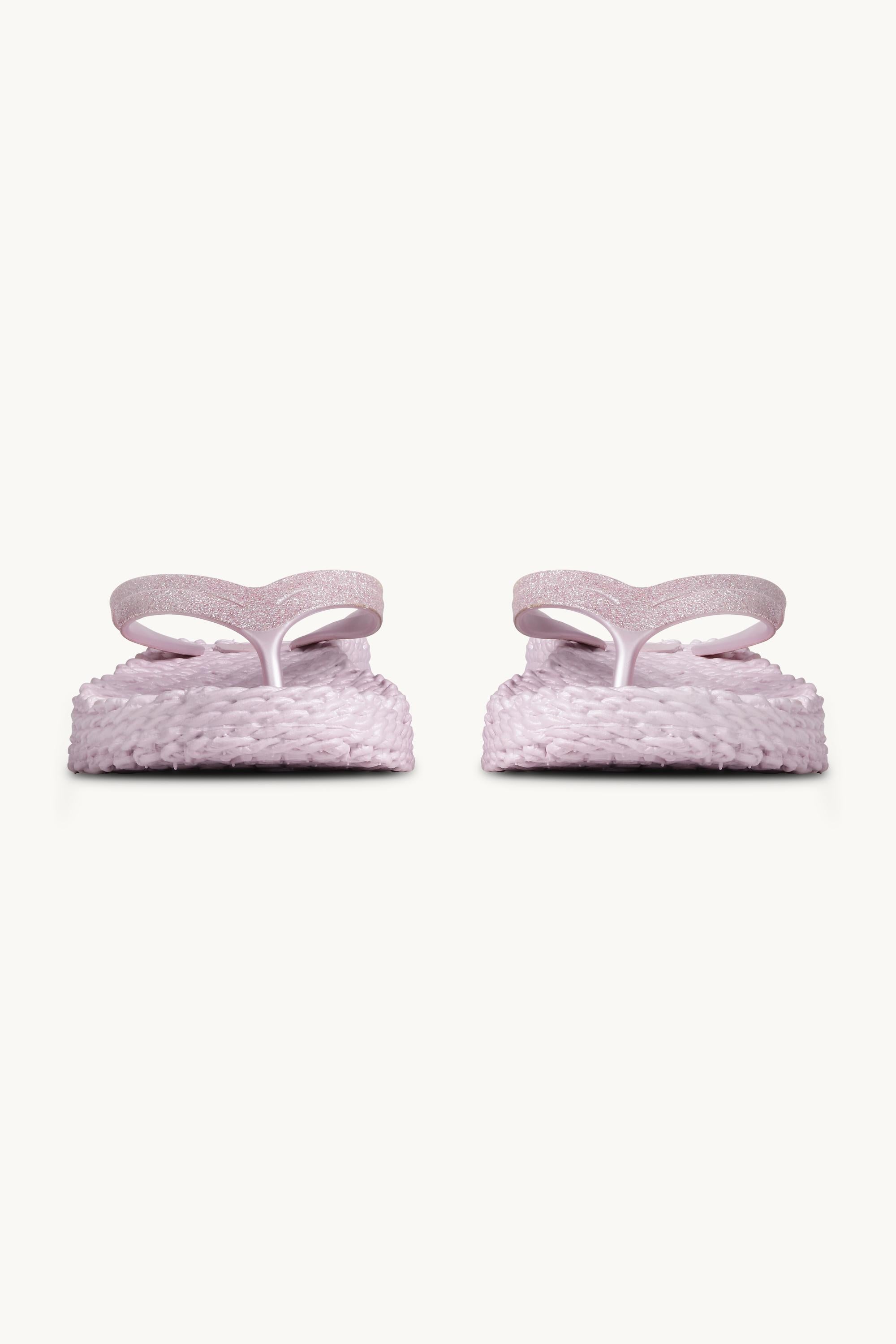 Plateau Flip-Flops Glitter - Mauve Shadows
