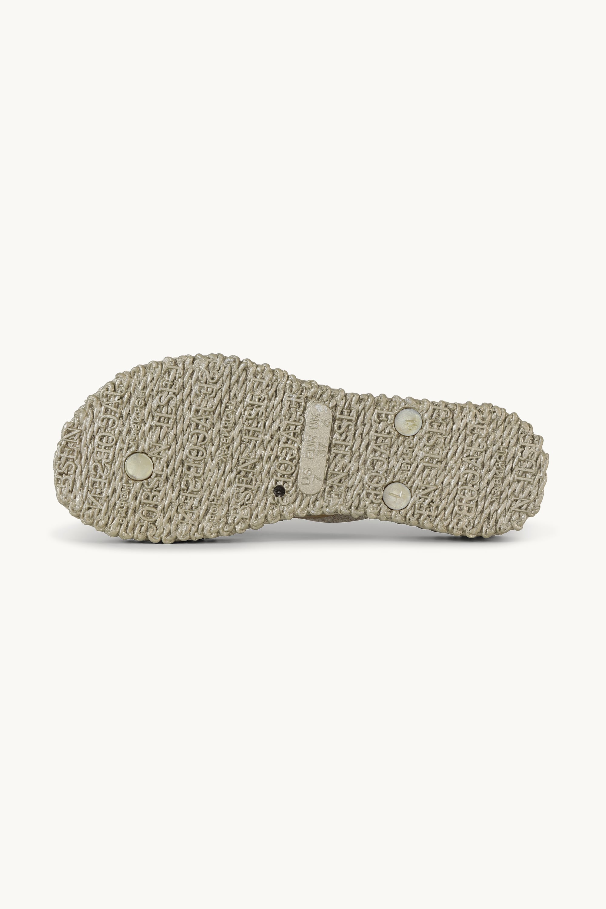 Plateau Flip-Flops Glitter - Platin