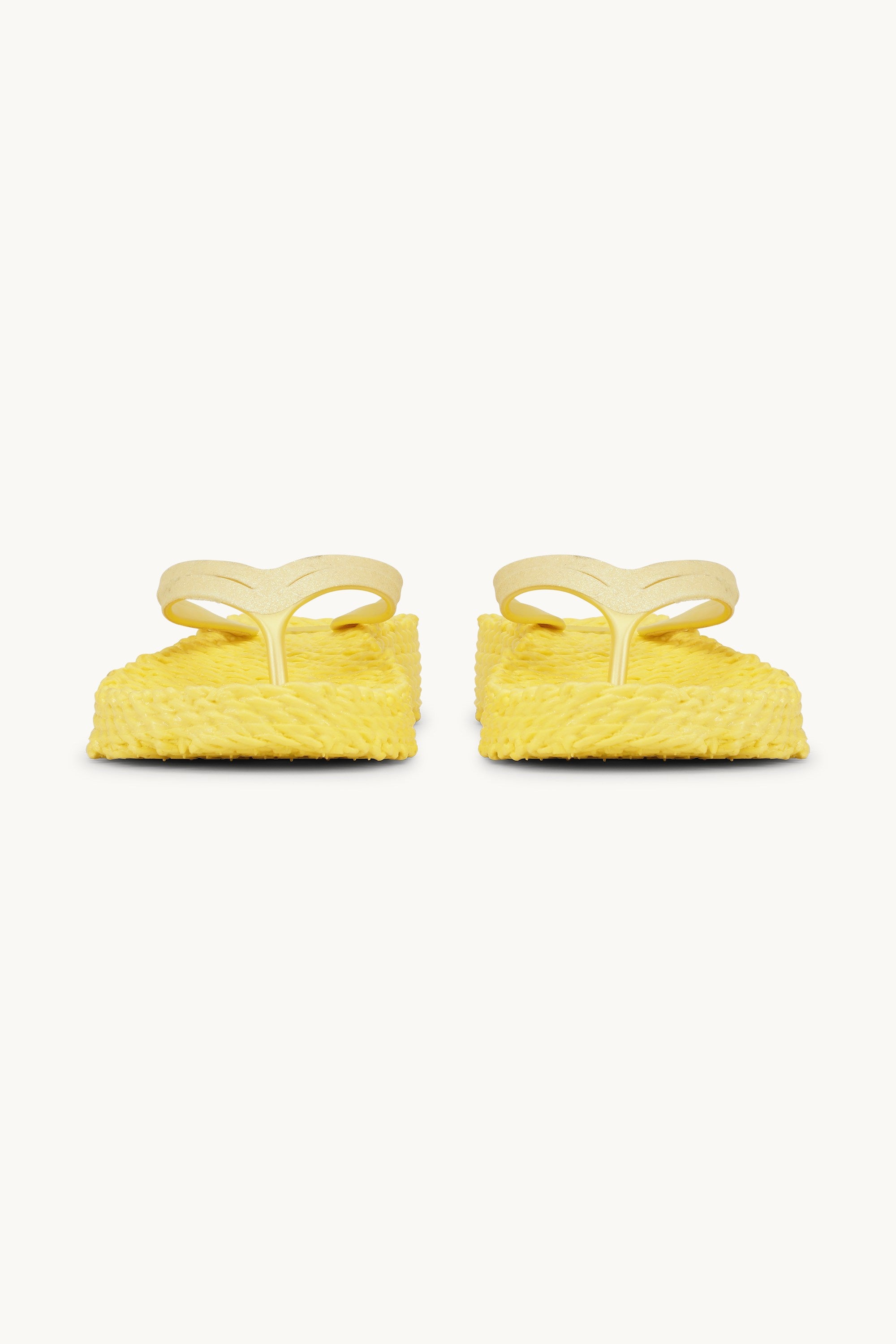 Plateau Flip-Flops Glitter - Pale Banana
