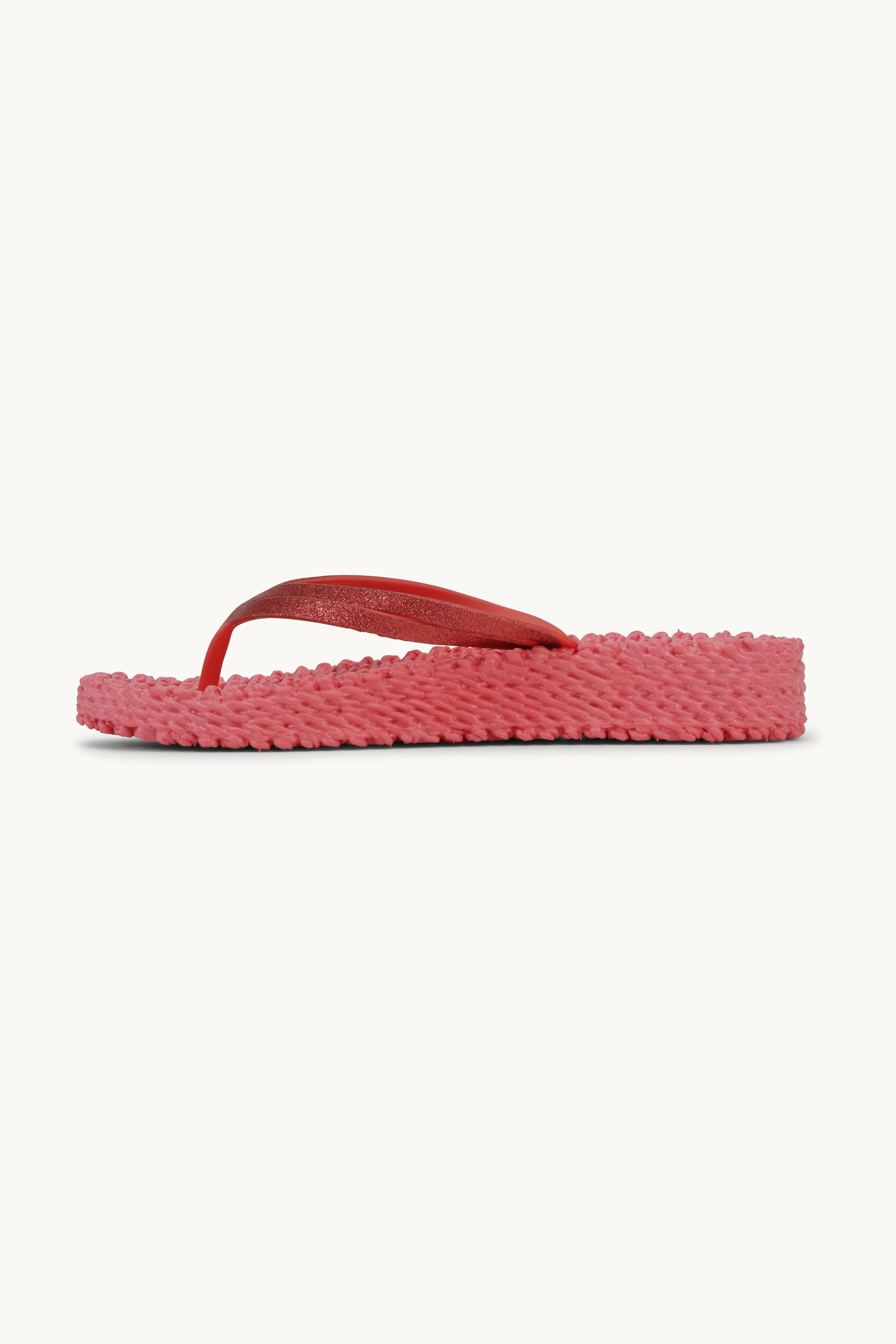 Plateau Flip-Flops Glitter - Raspberry
