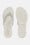 Plateau Flip-Flops Glitzersteine - Creme