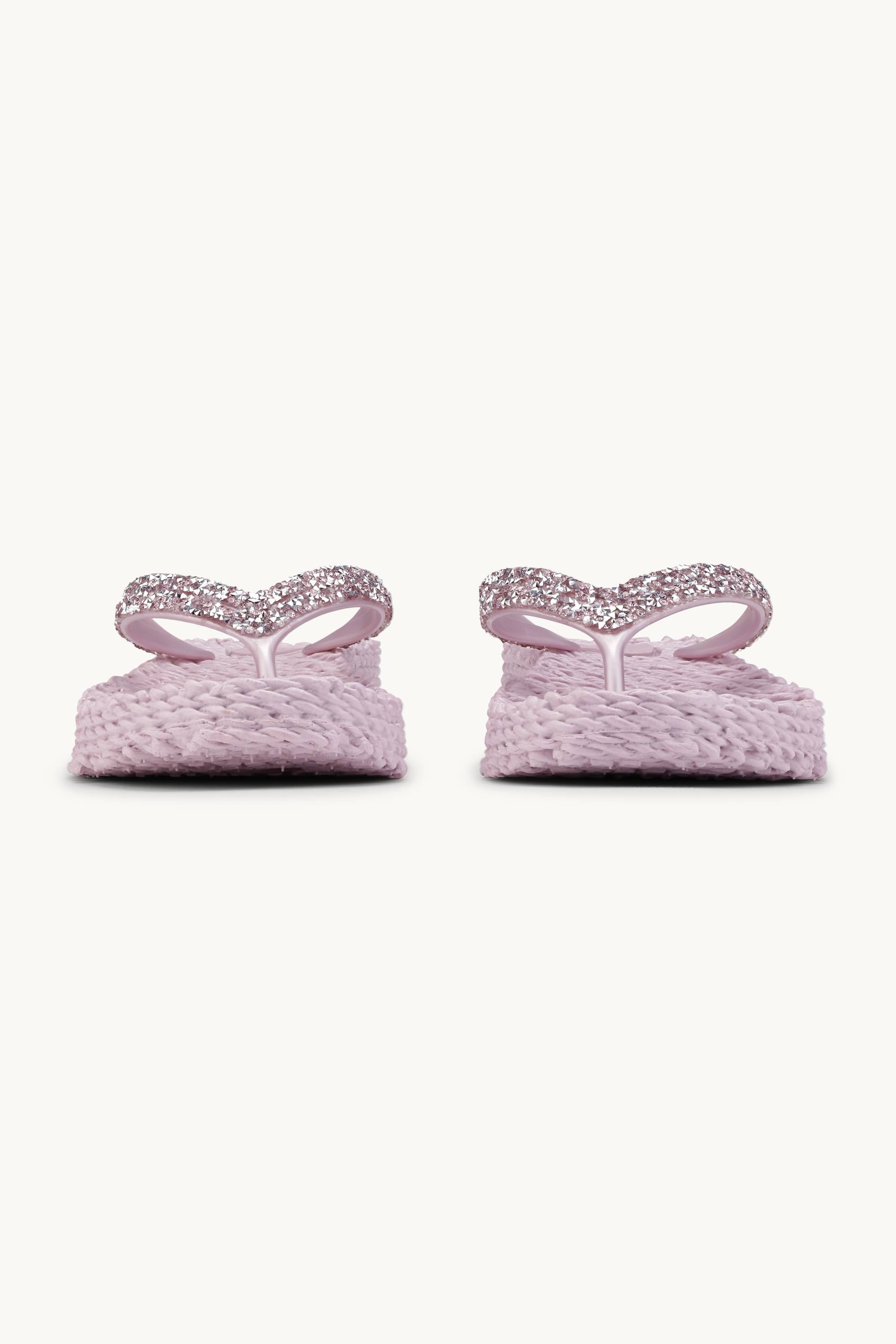 Plateau Flip-Flops Glitzersteine - Mauve Shadows