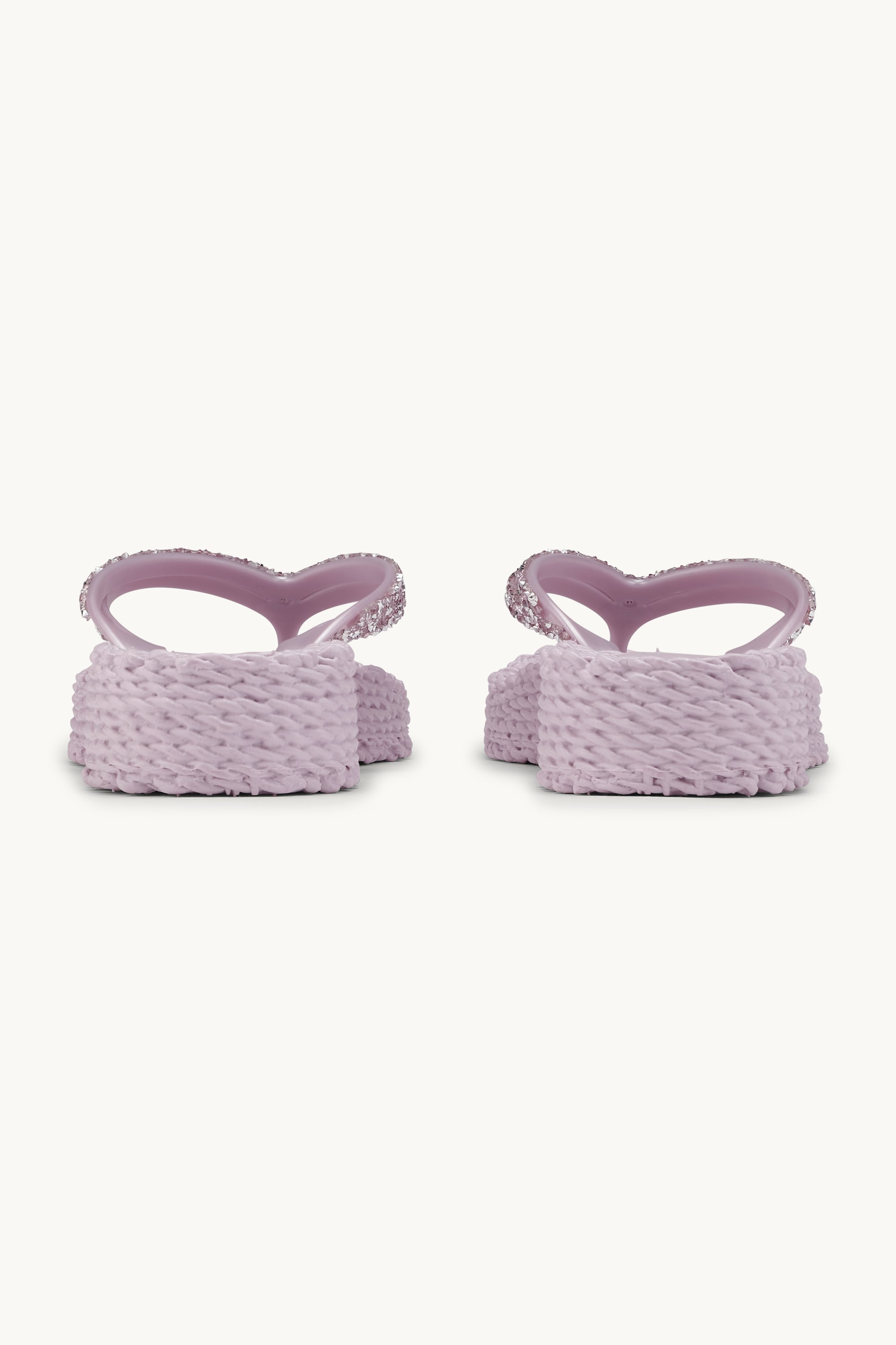 Plateau Flip-Flops Glitzersteine - Mauve Shadows
