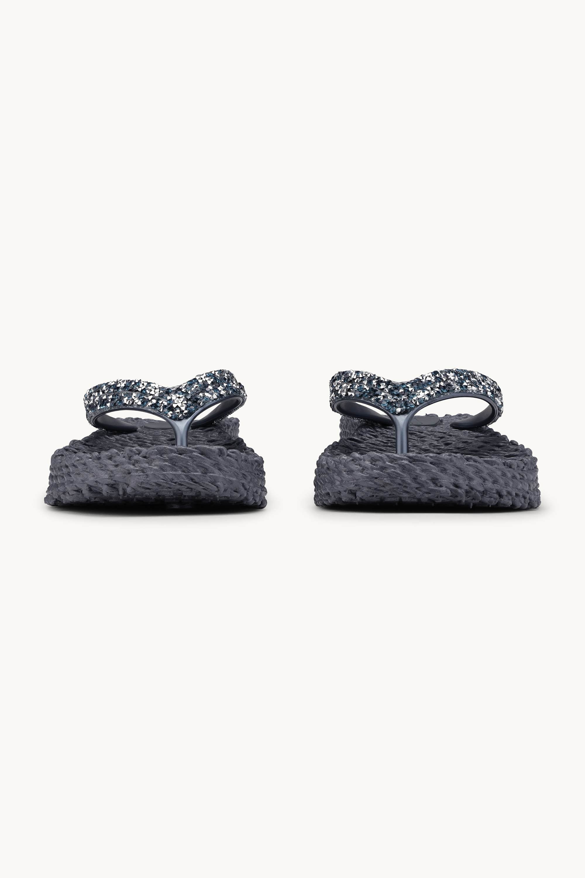 Plateau Flip-Flops Glitzersteine - Ombre Blue