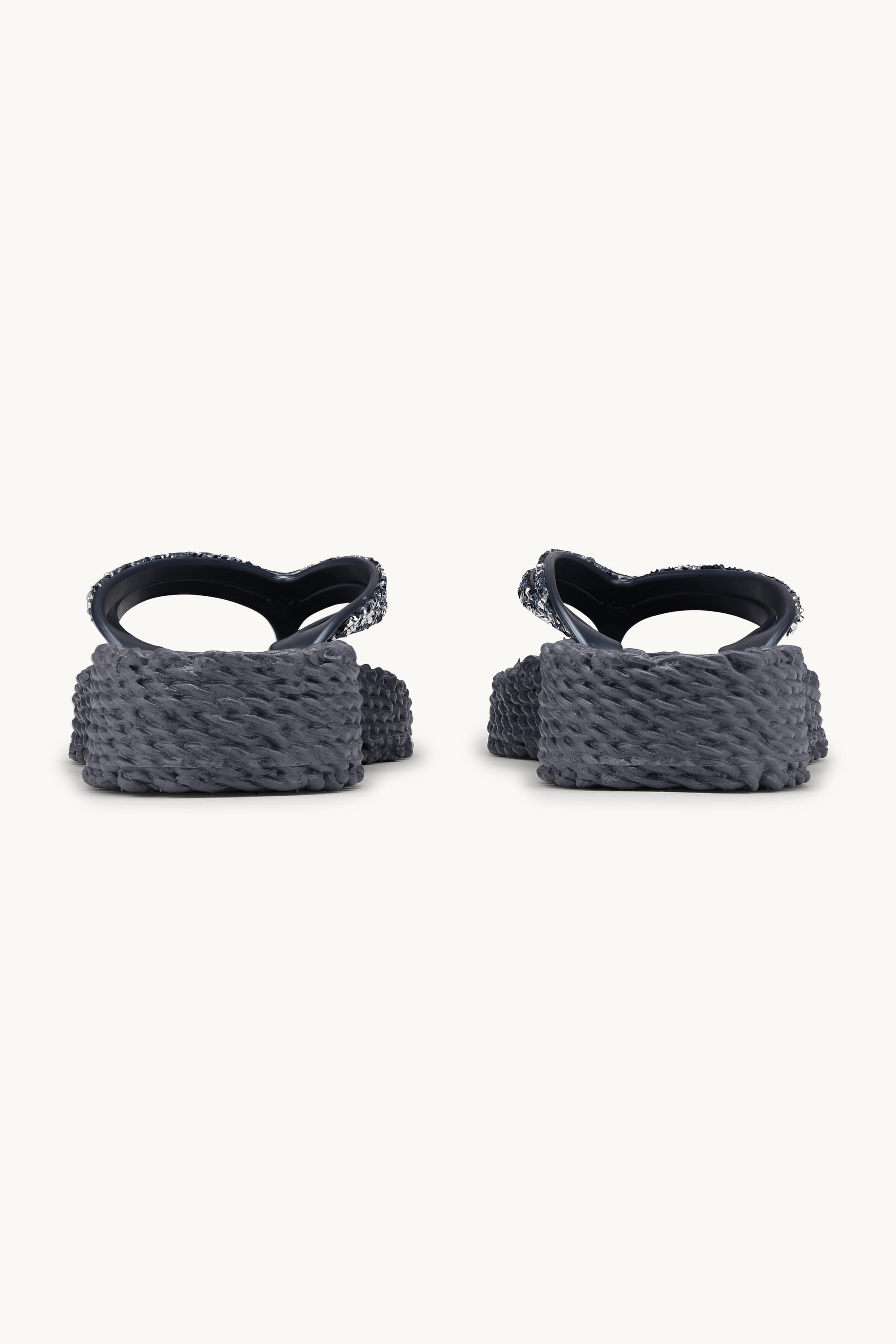Plateau Flip-Flops Glitzersteine - Ombre Blue