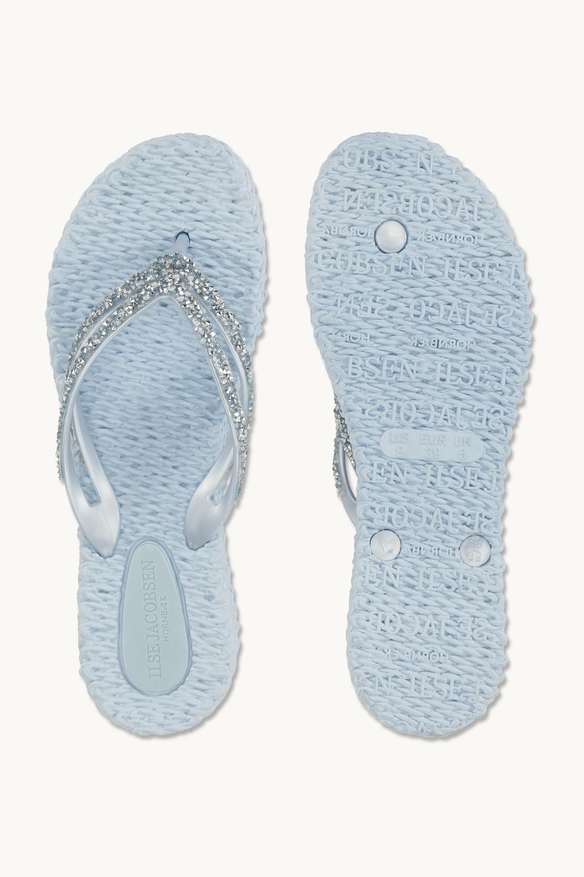 Plateau Flip-Flops Glitzersteine - Blue Bell