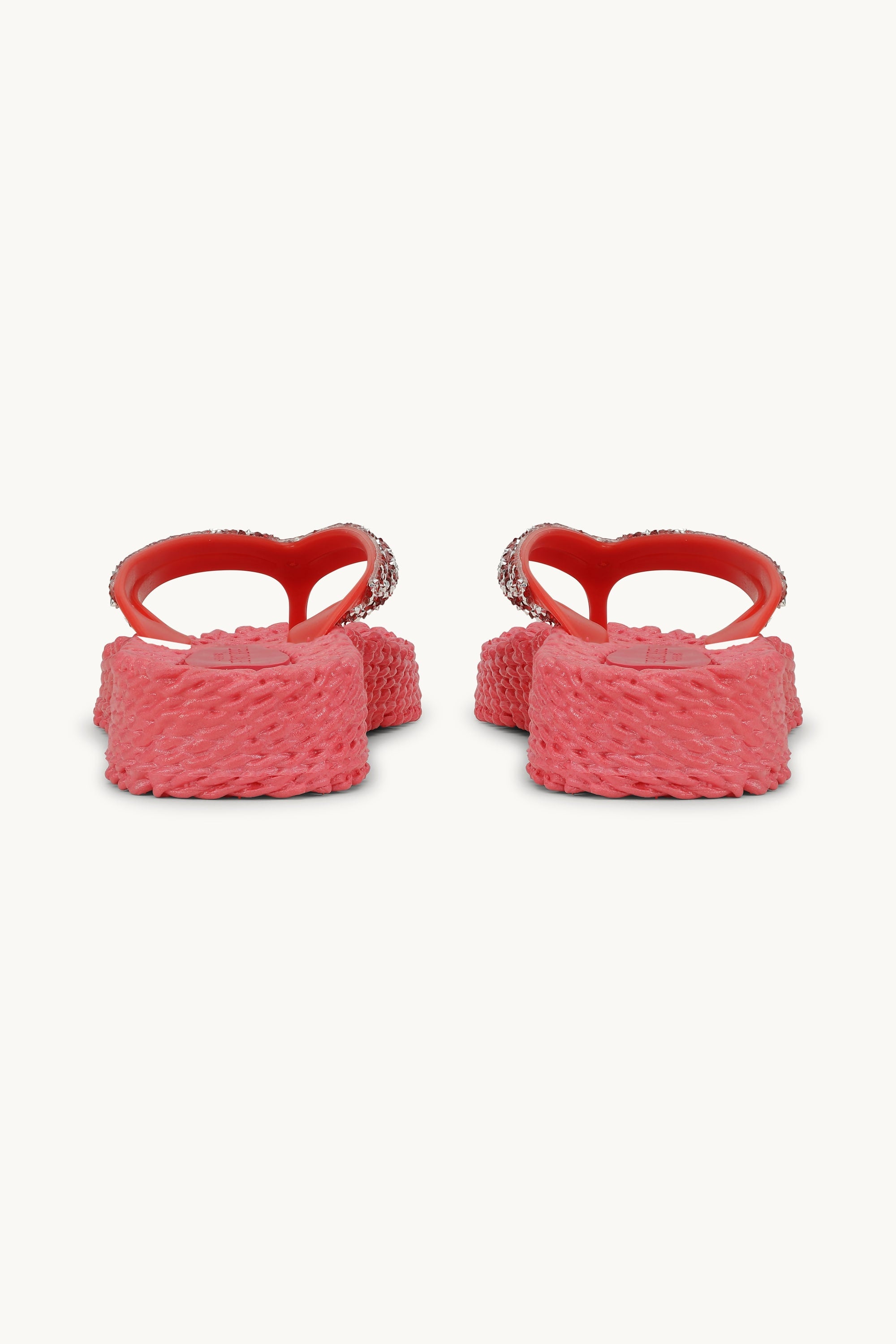 Plateau Flip-Flops Glitzersteine - Raspberry