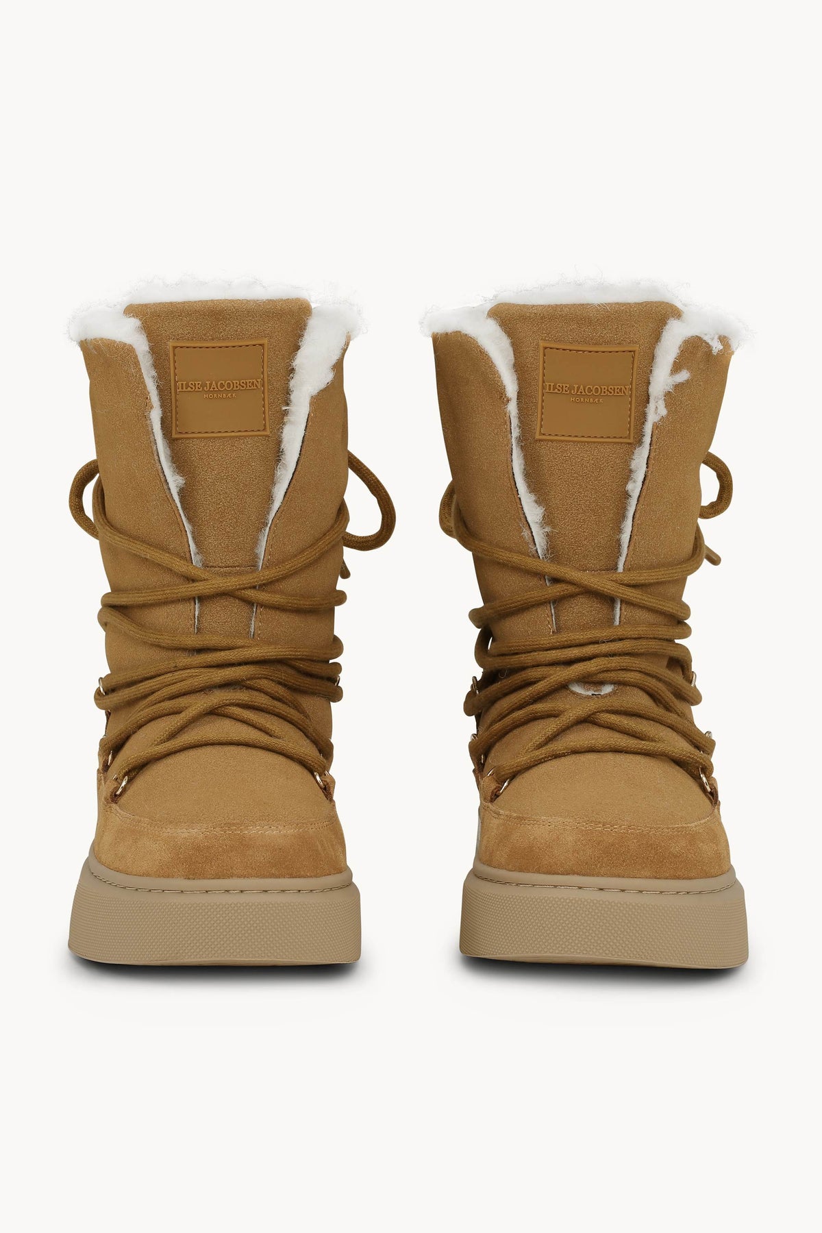 Winterstiefel mit Schnürung - Cashew Natural