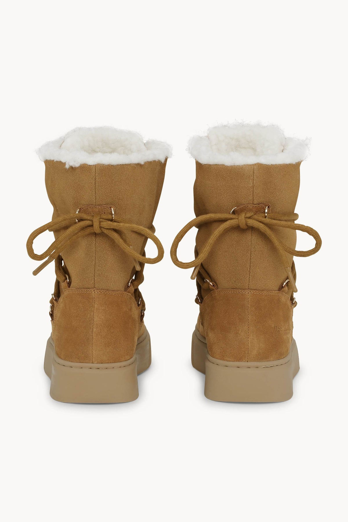 Winterstiefel mit Schnürung - Cashew Natural