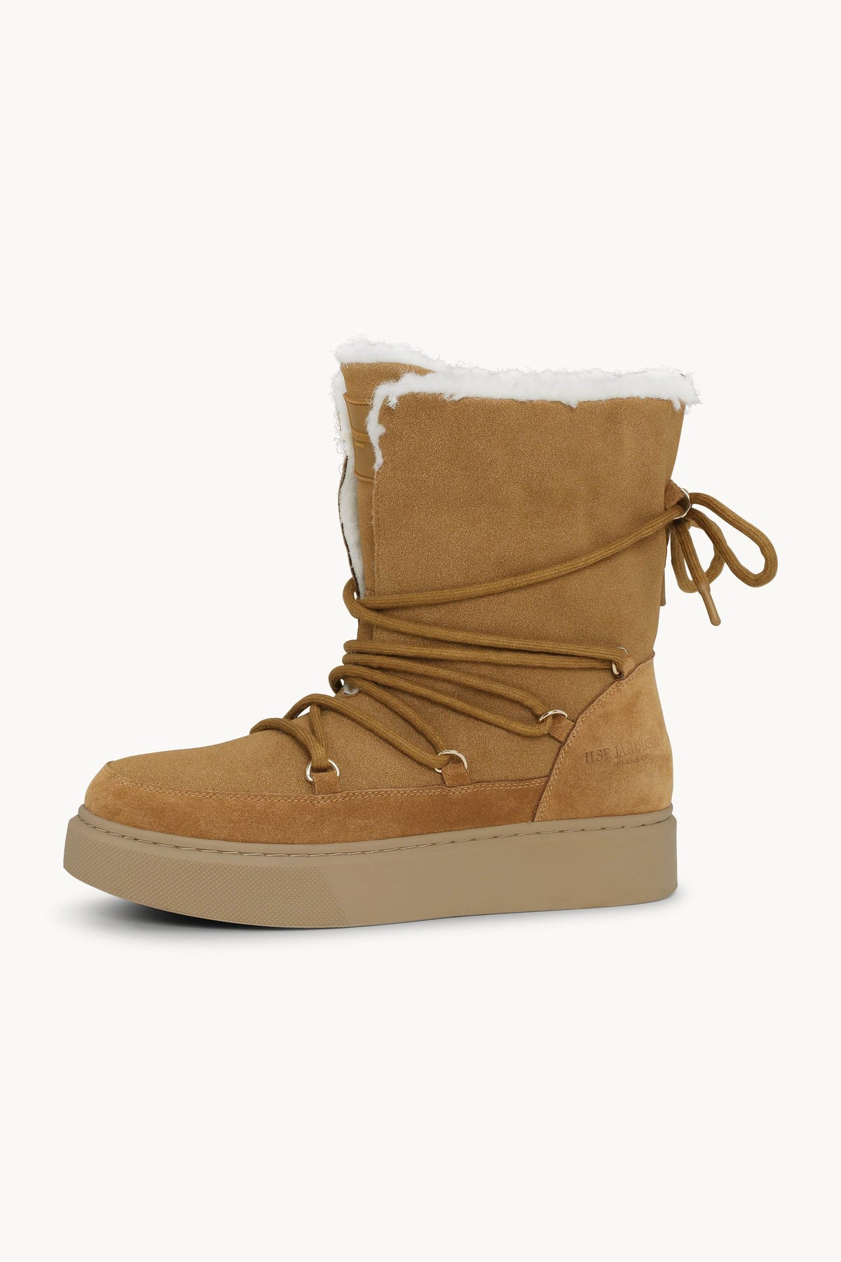 Winterstiefel mit Schnürung - Cashew Natural