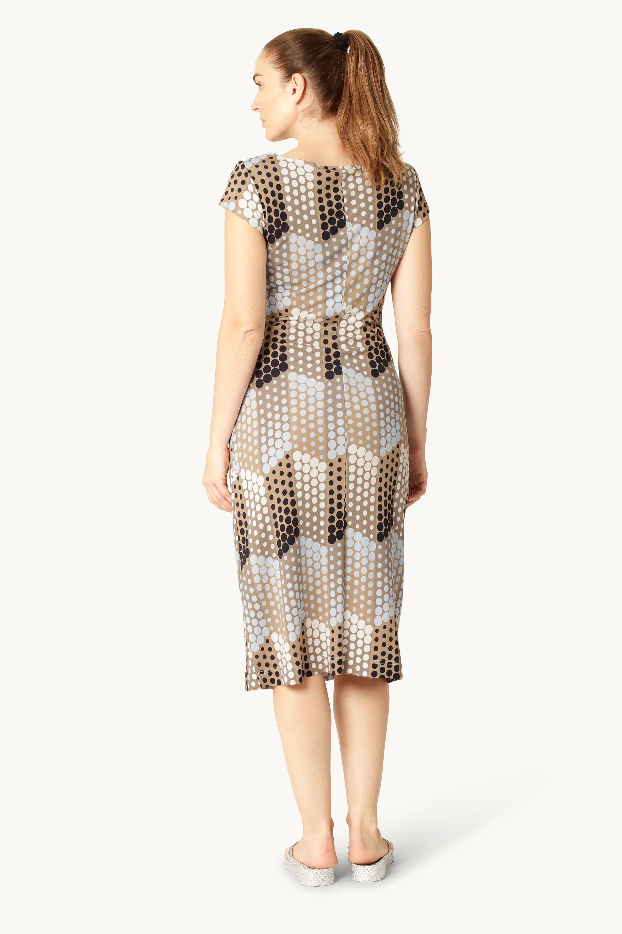 Midikleid Twist - Blue Grafic Dot