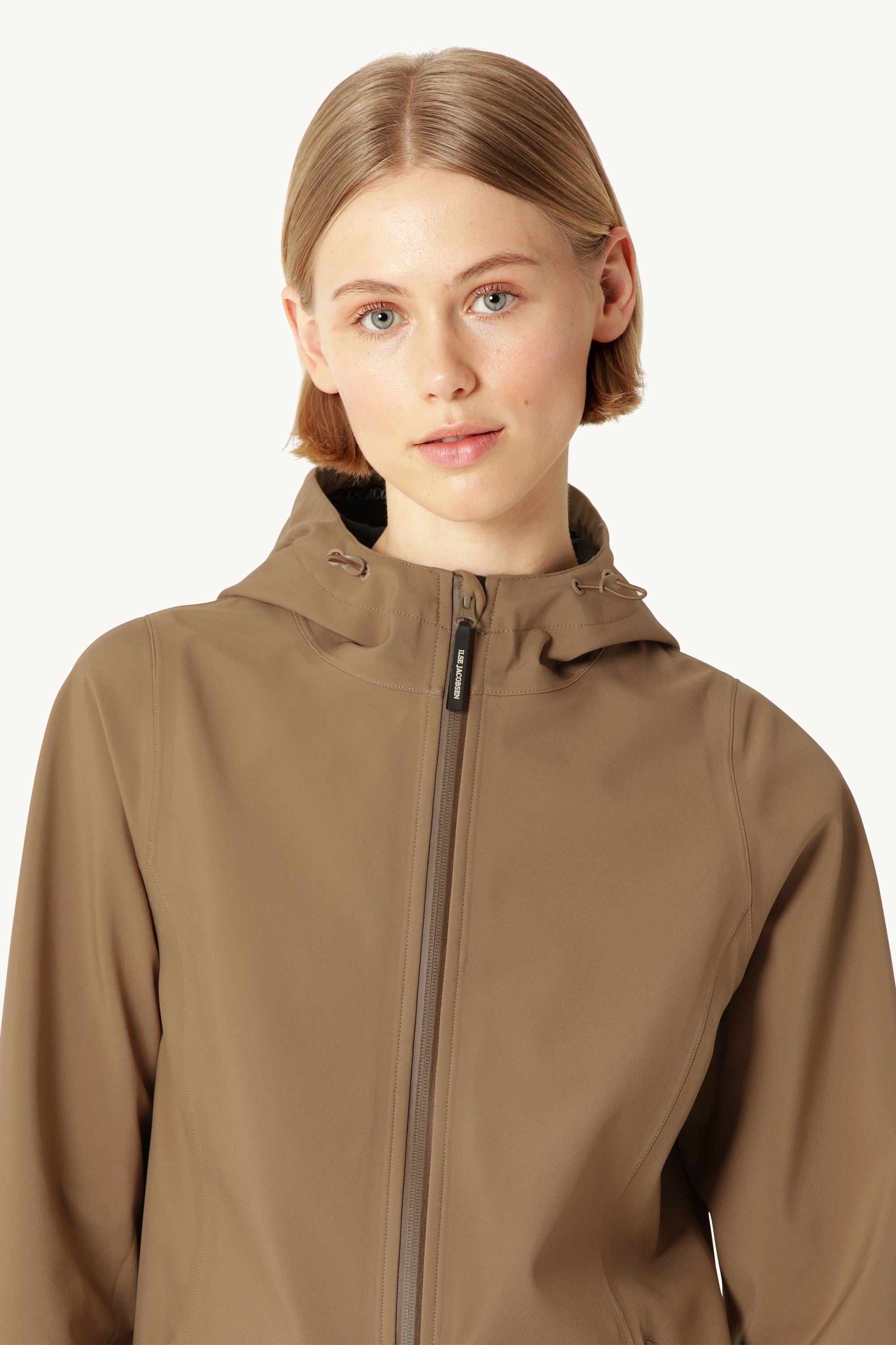 Softshell-Regenmantel - Mocca