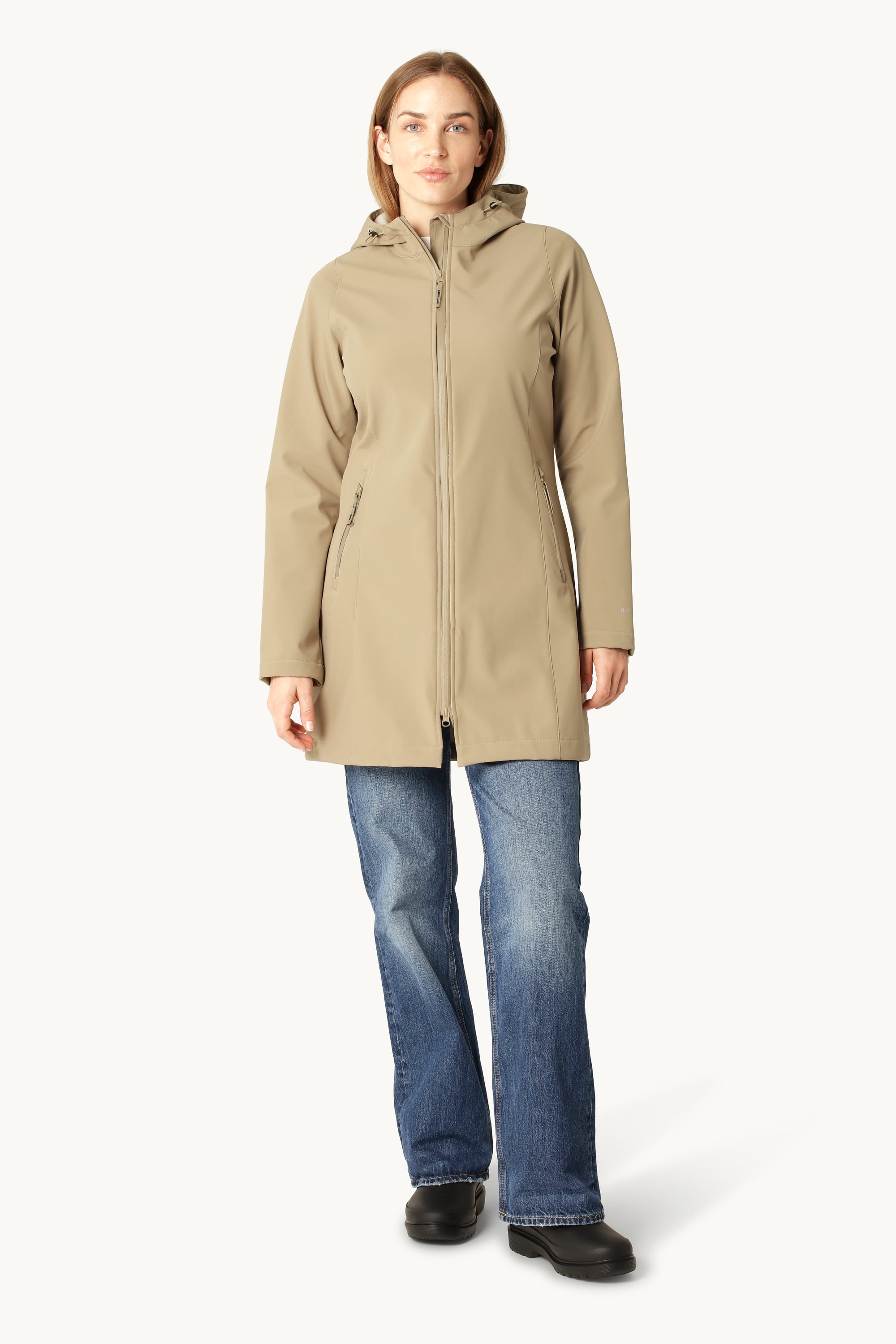 Softshell Regenmantel - Greige
