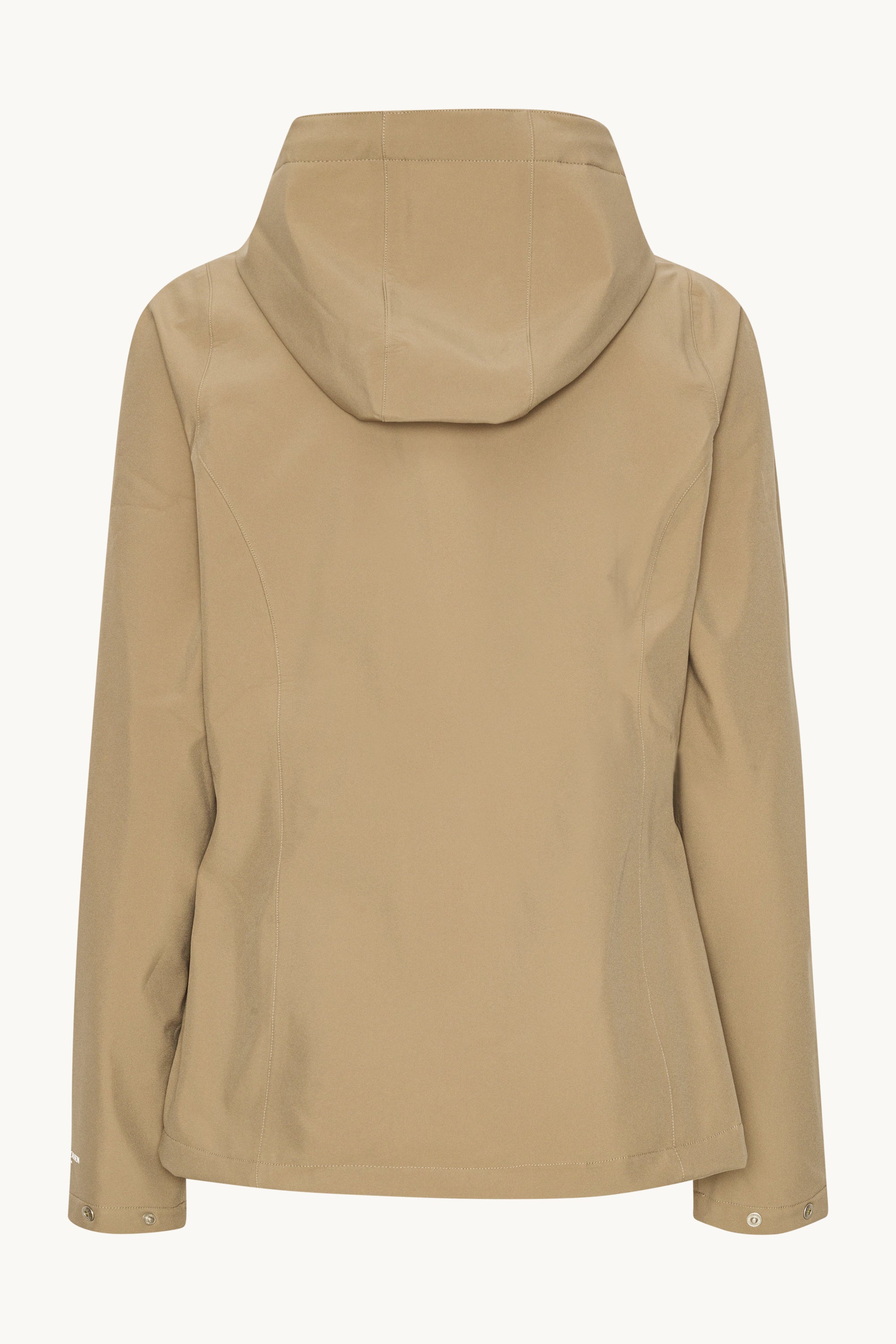 Kurzer Softshell Regenmantel - Greige