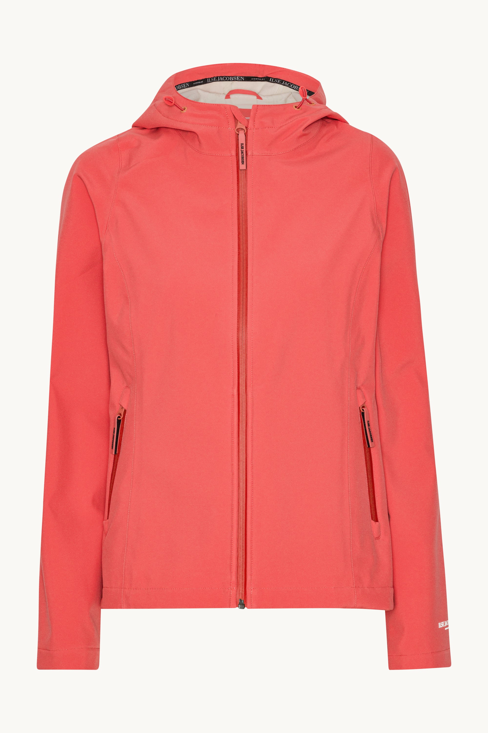 Kurzer Softshell Regenmantel - Spiced Coral