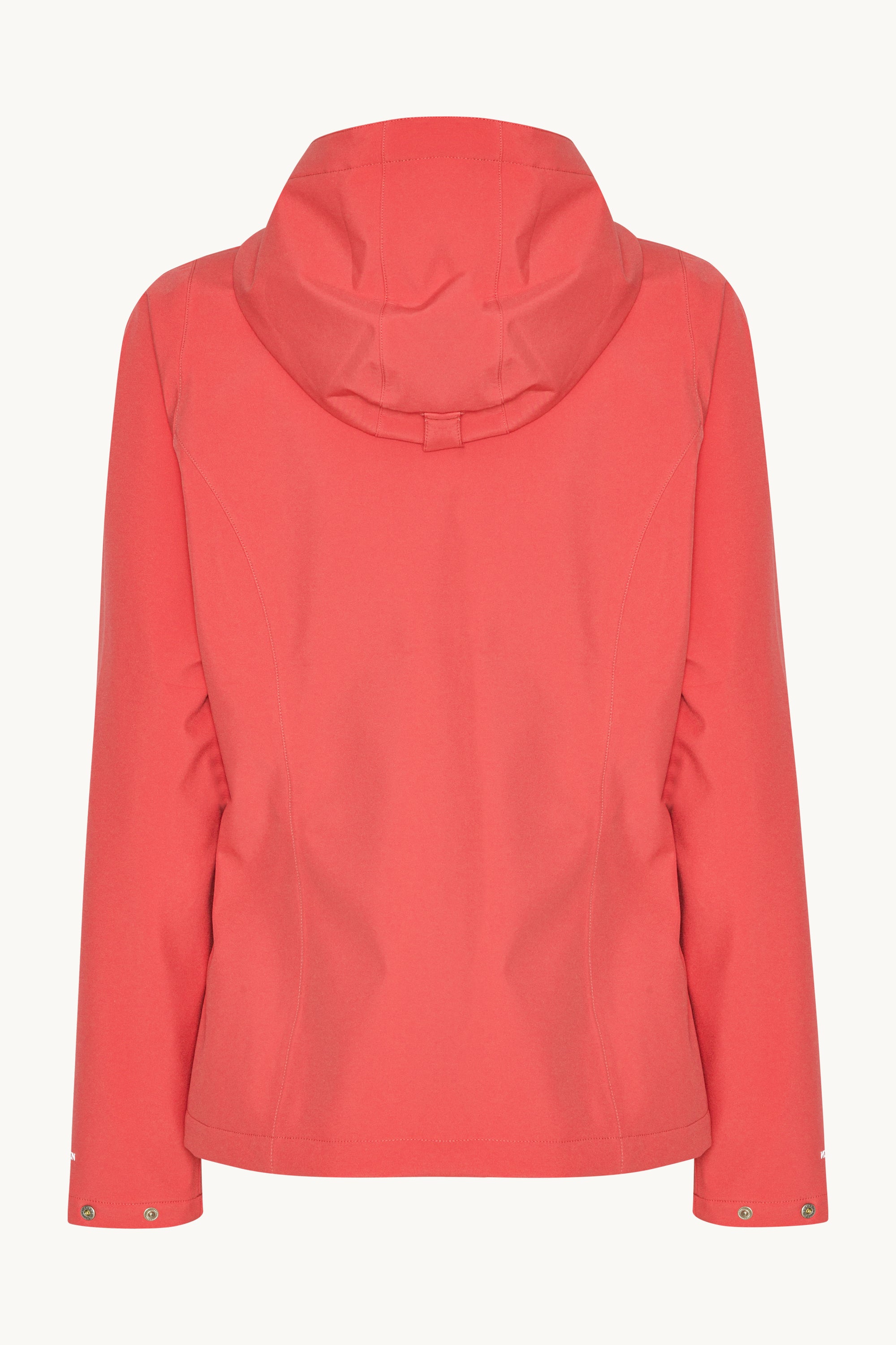 Kurzer Softshell Regenmantel - Spiced Coral