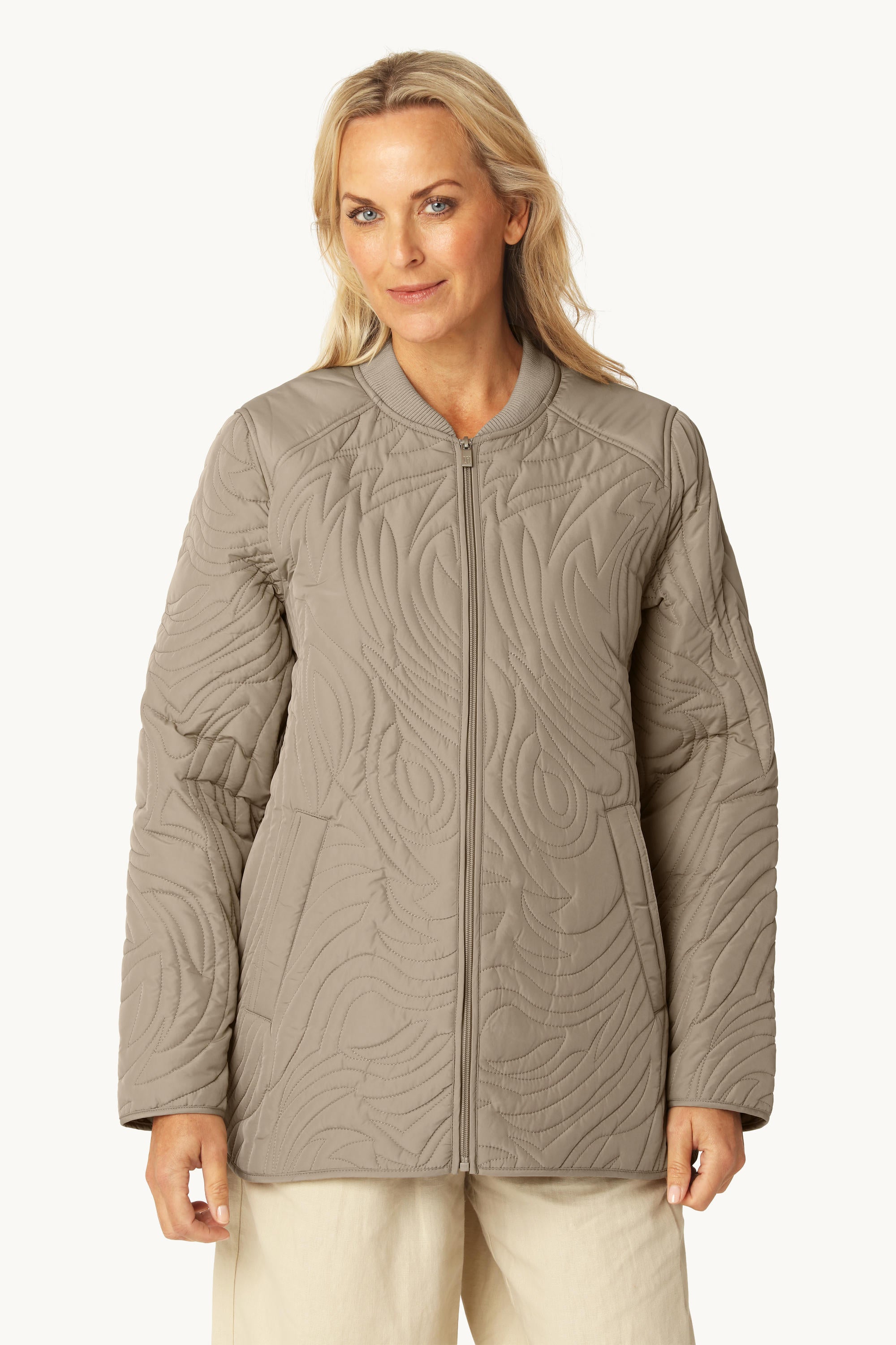 Kurze Steppjacke - Coriander